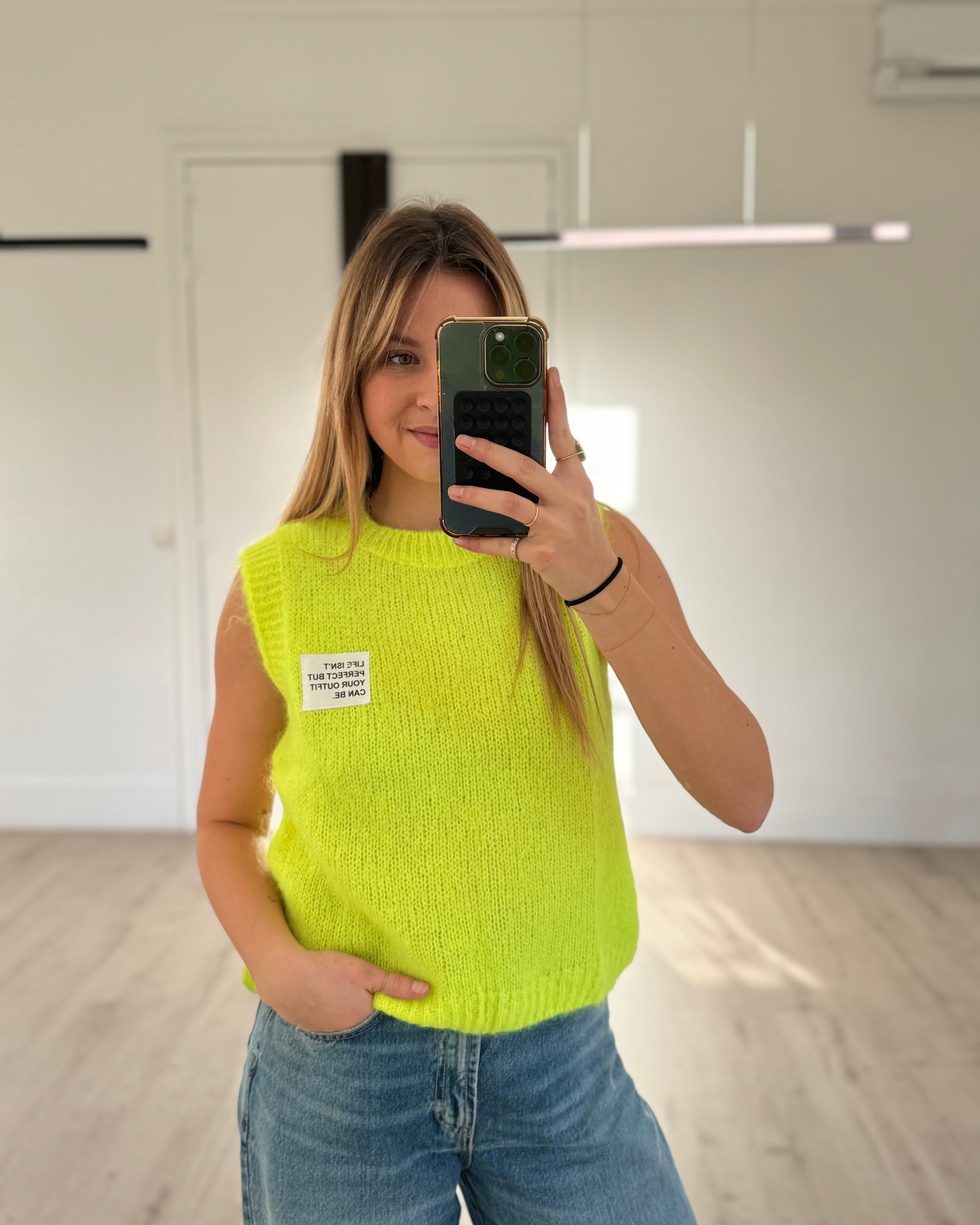 pull sans manches "outfit"