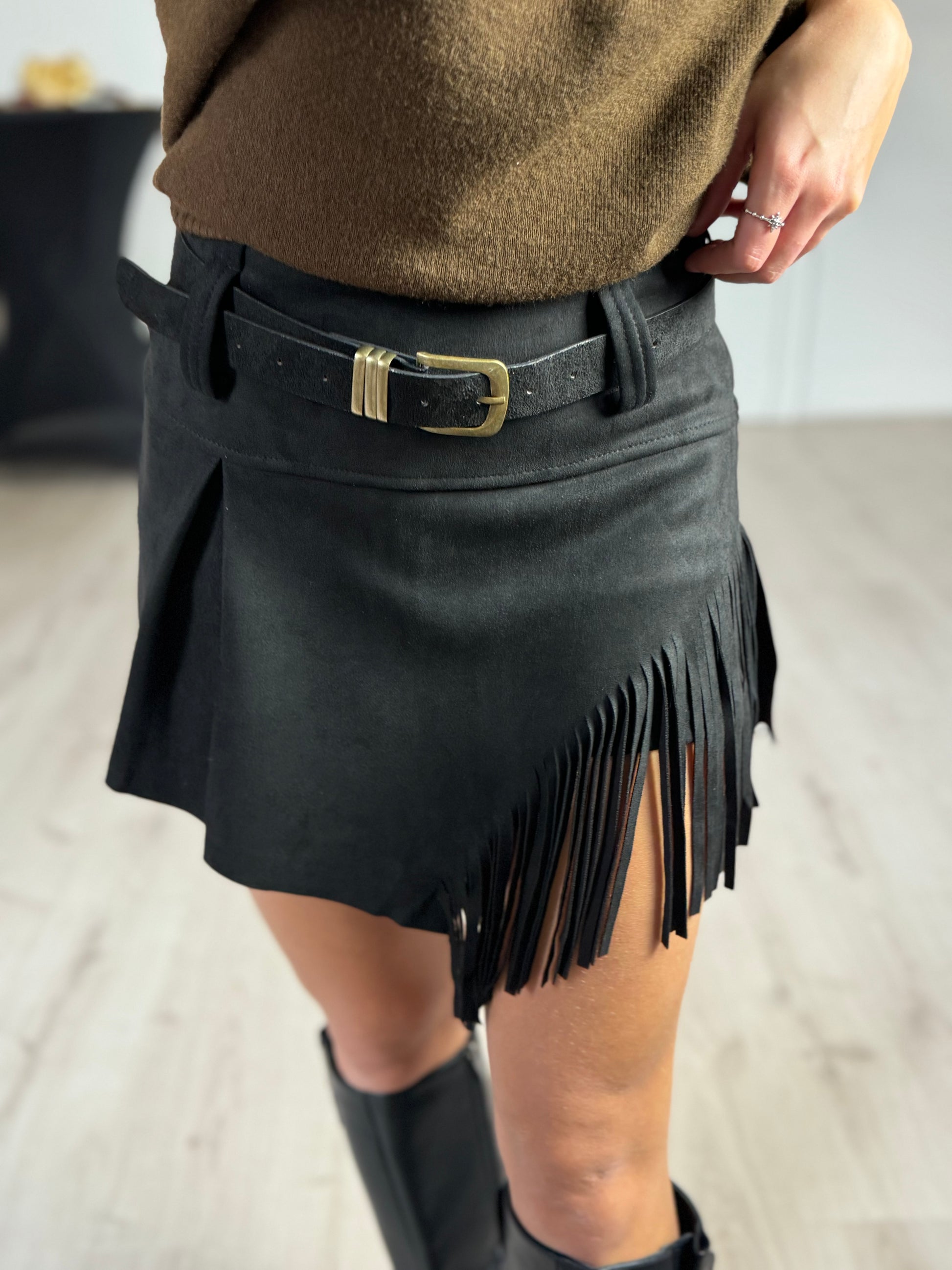 Jupe/short à franges