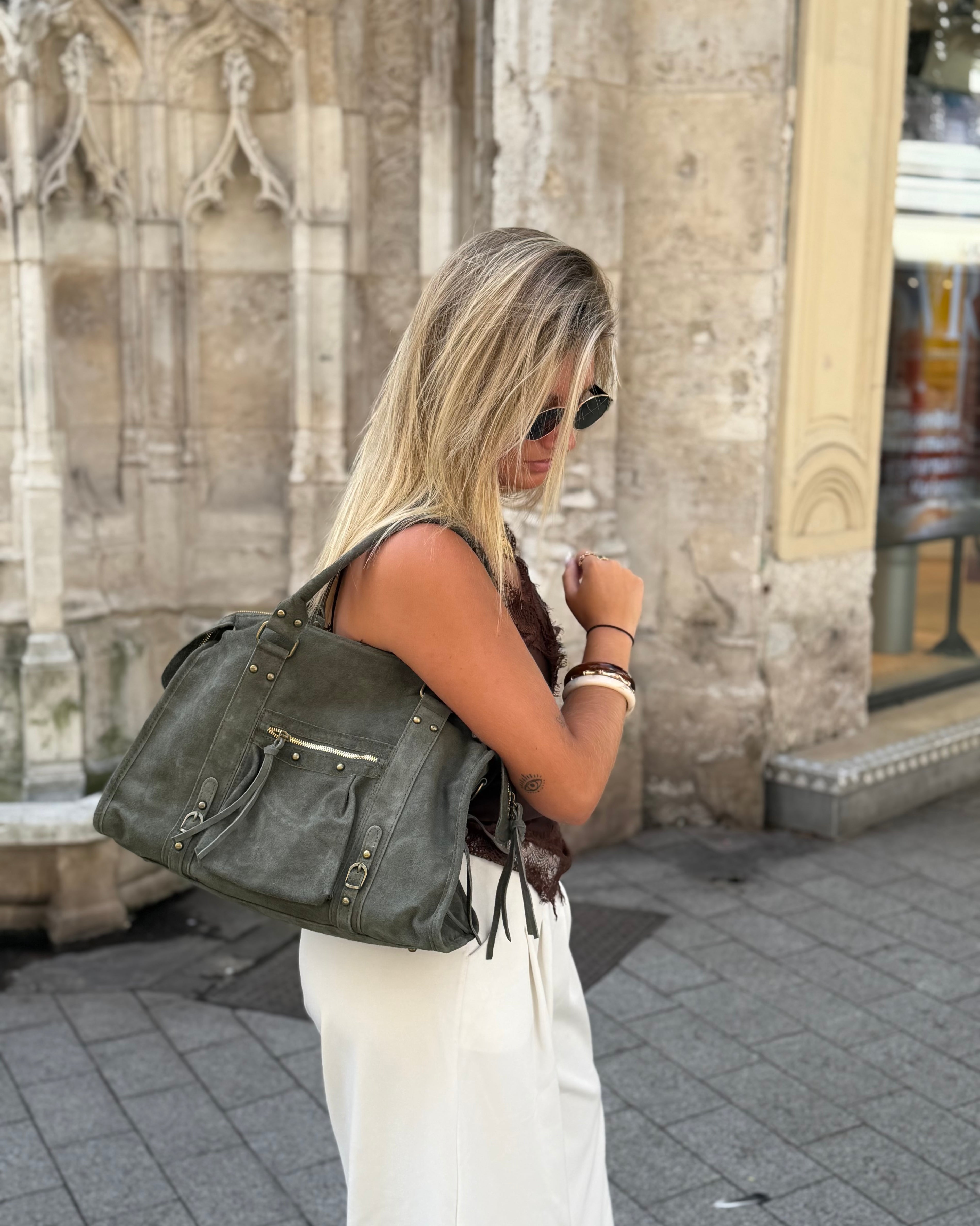Grand sac MIA kaki daim