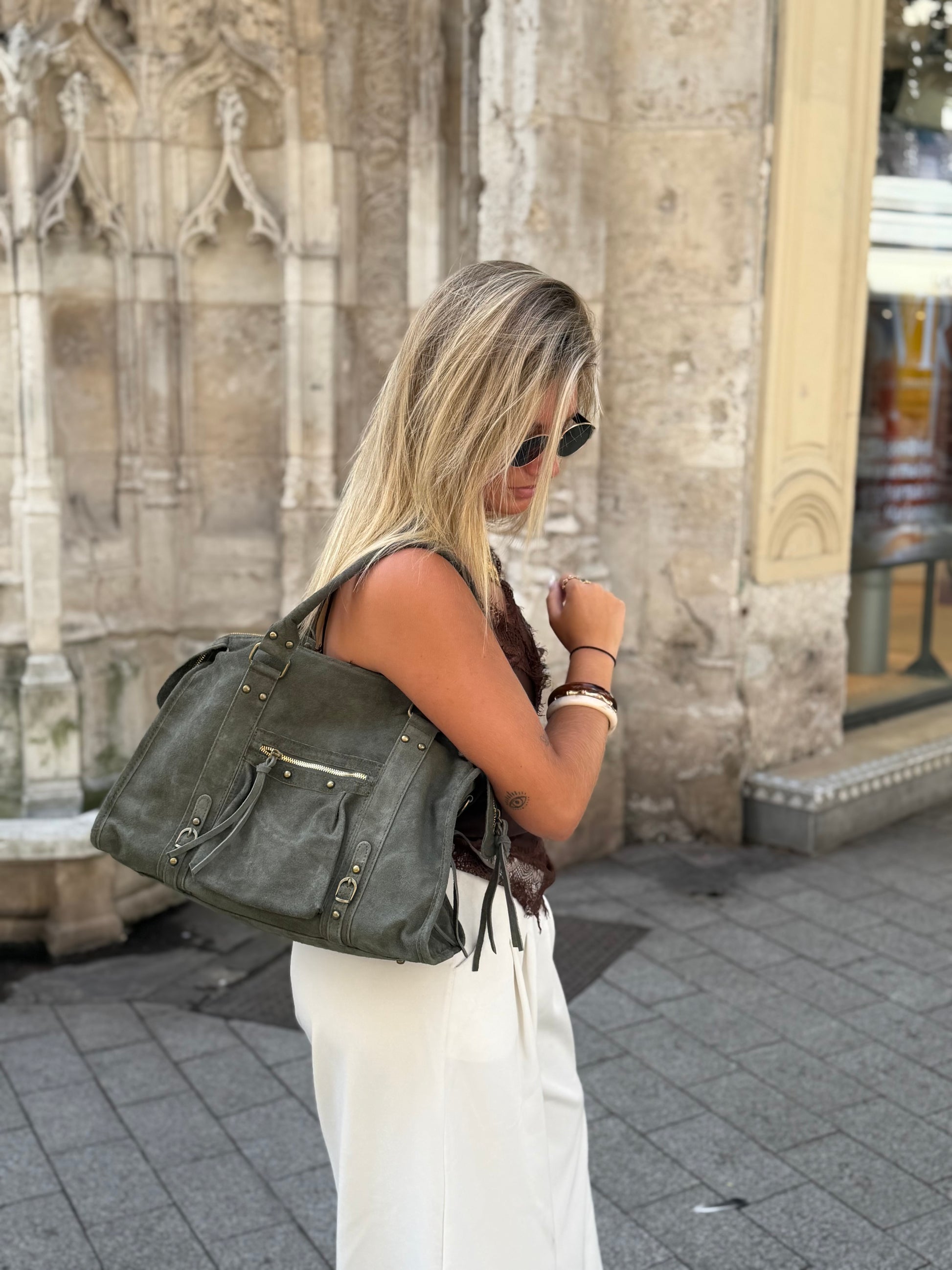 Grand sac MIA kaki daim