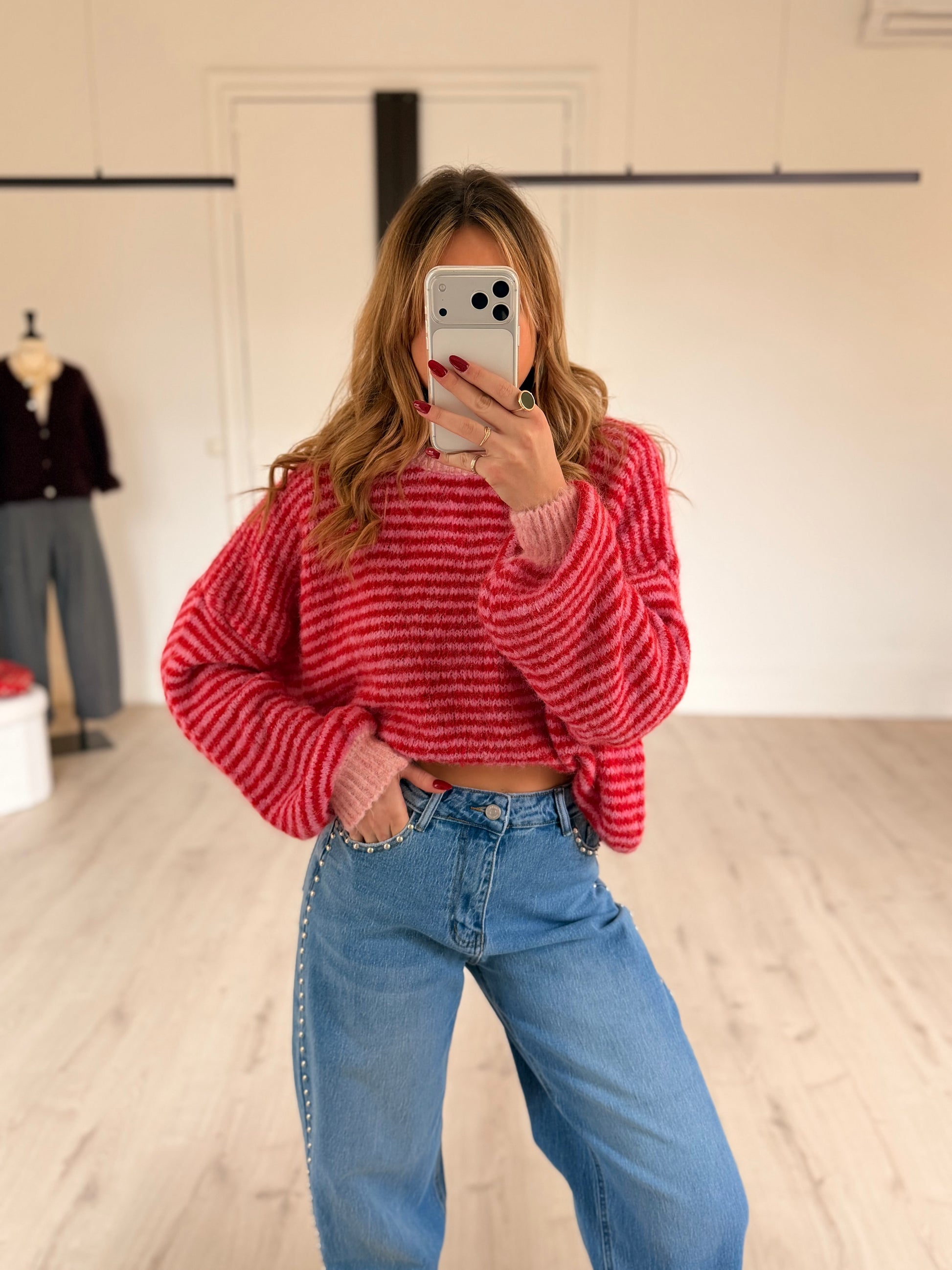 Pull rayé "COLOR"