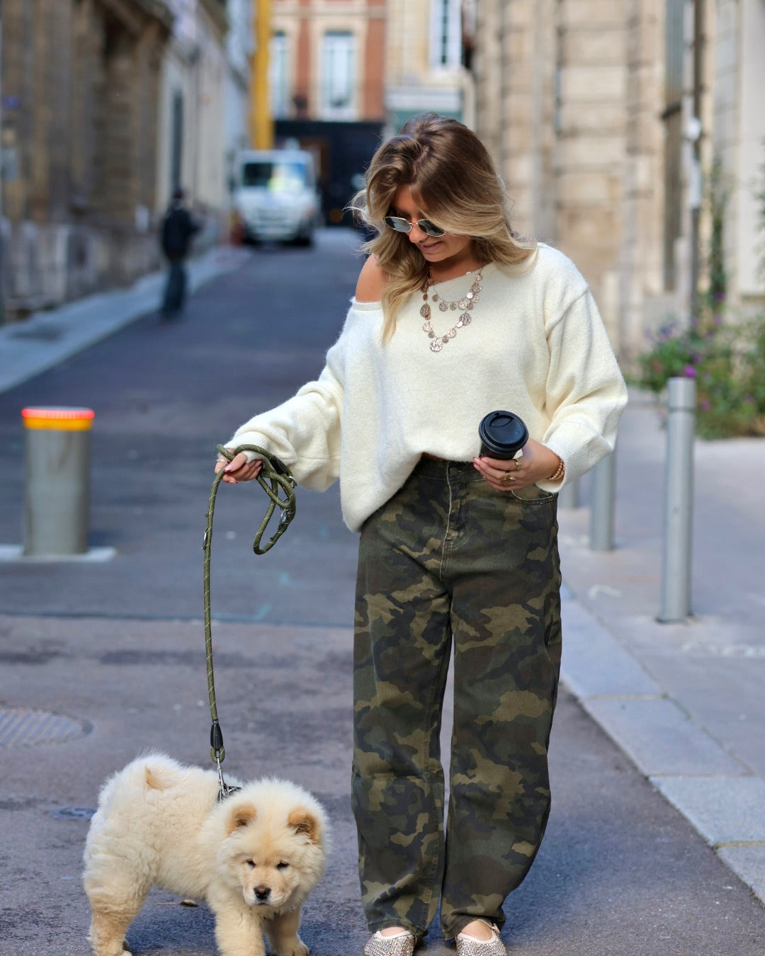 Jeans baggy militaire
