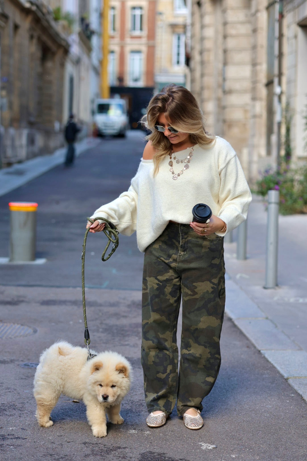 Jeans baggy militaire