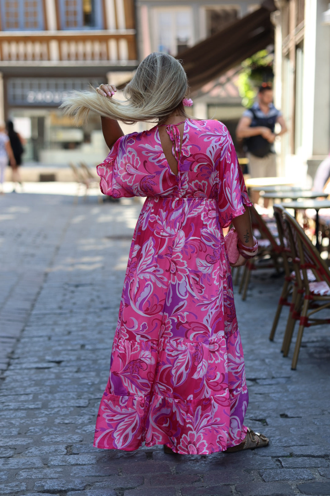 robe rose "millia"