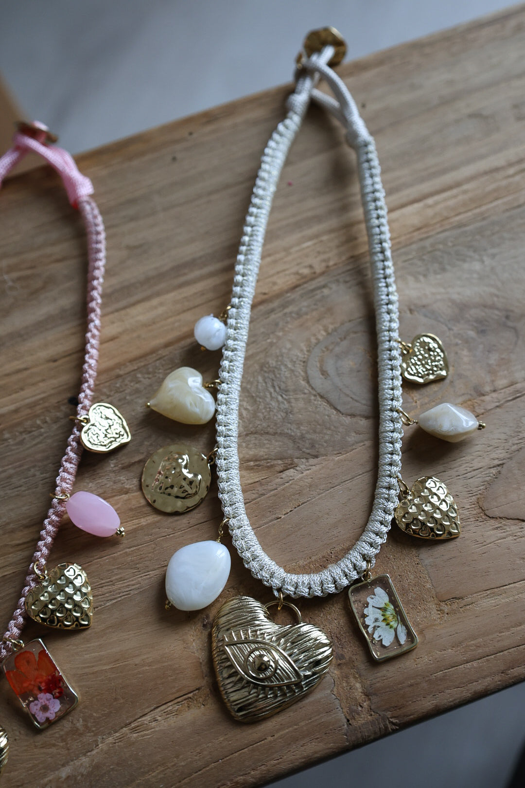Collier corde pampille