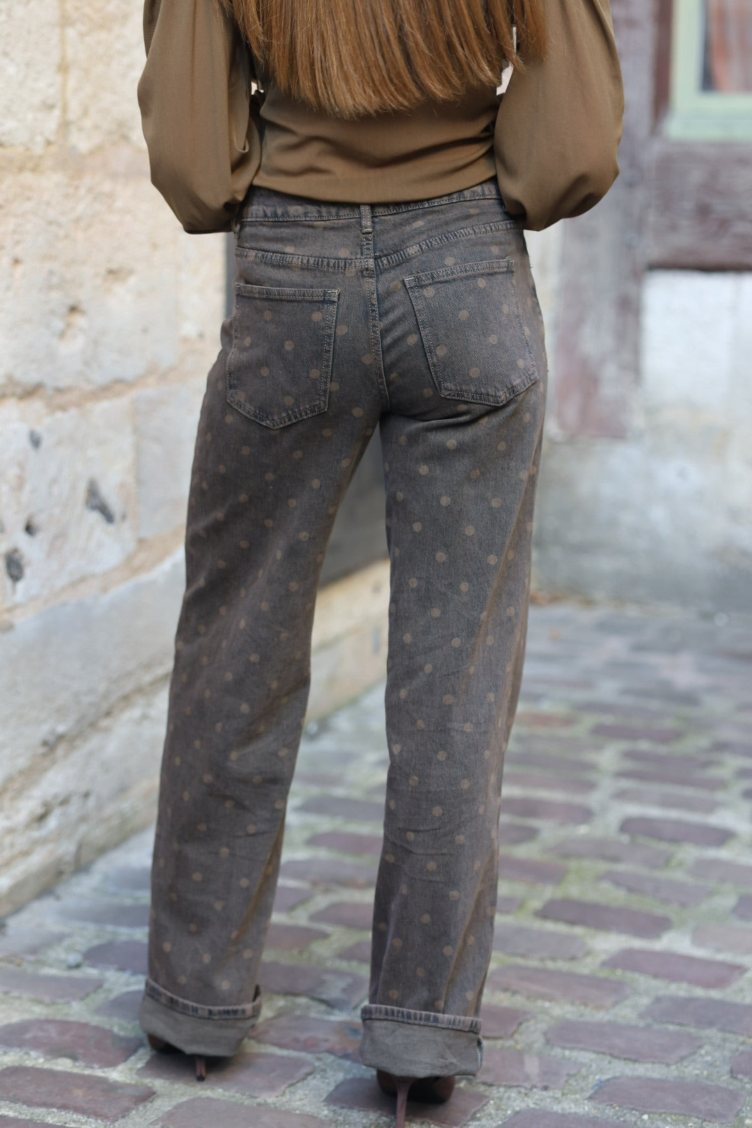 Jeans à pois "AURORE"