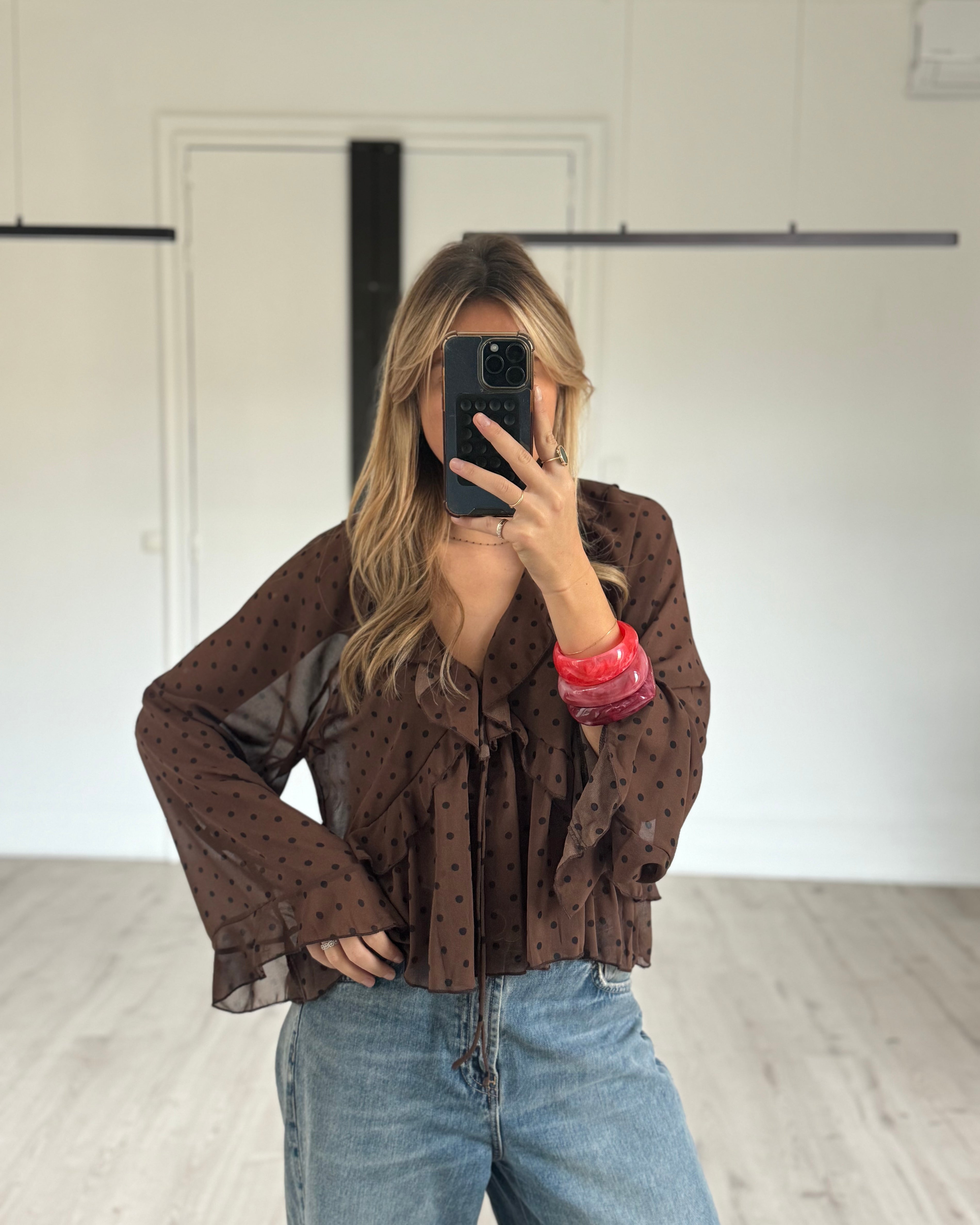 Blouse à pois "MIRA"