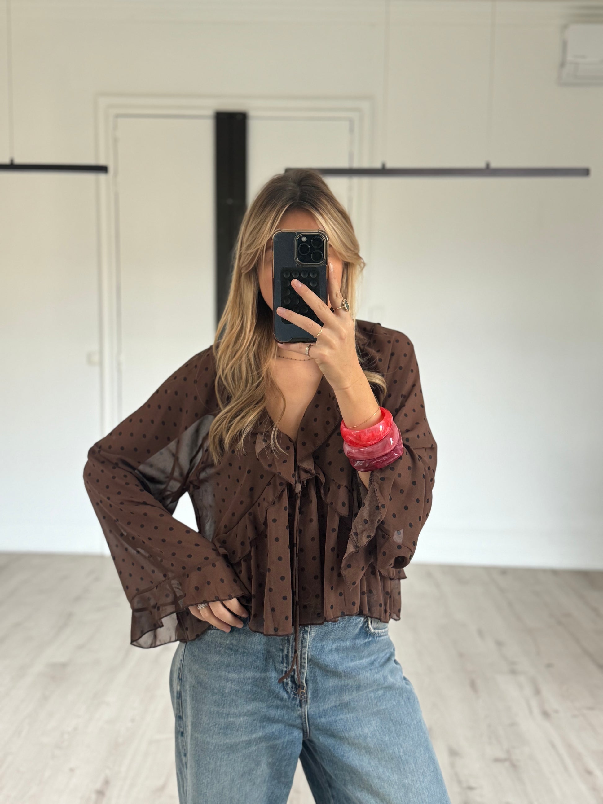 Blouse à pois "MIRA"