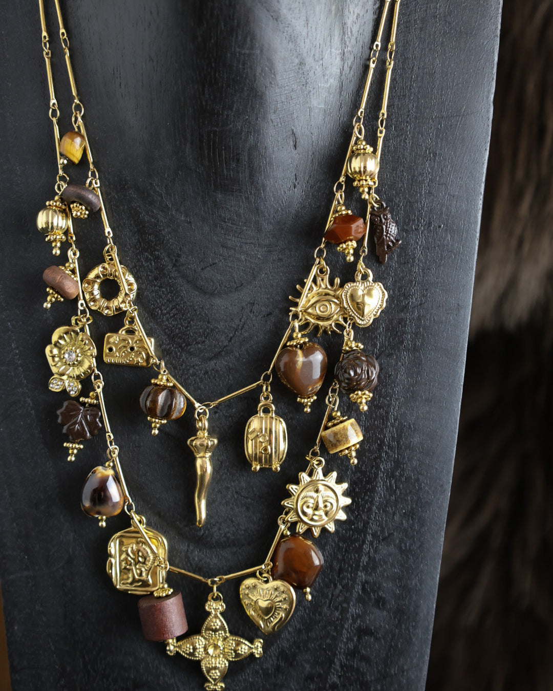 collier double "moka"