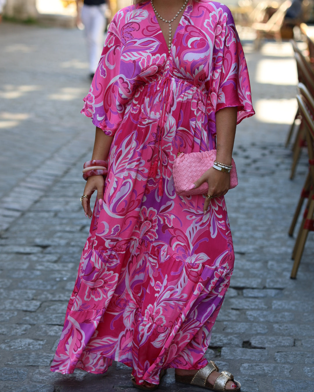 robe rose "millia"