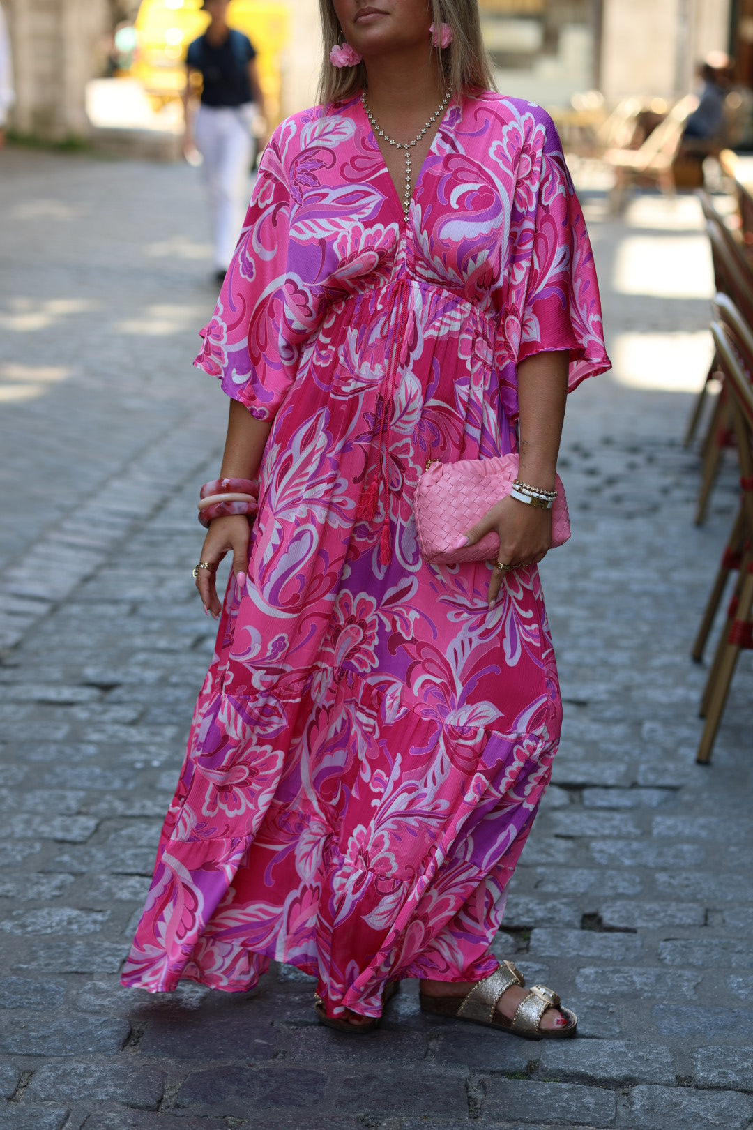 robe rose "millia"