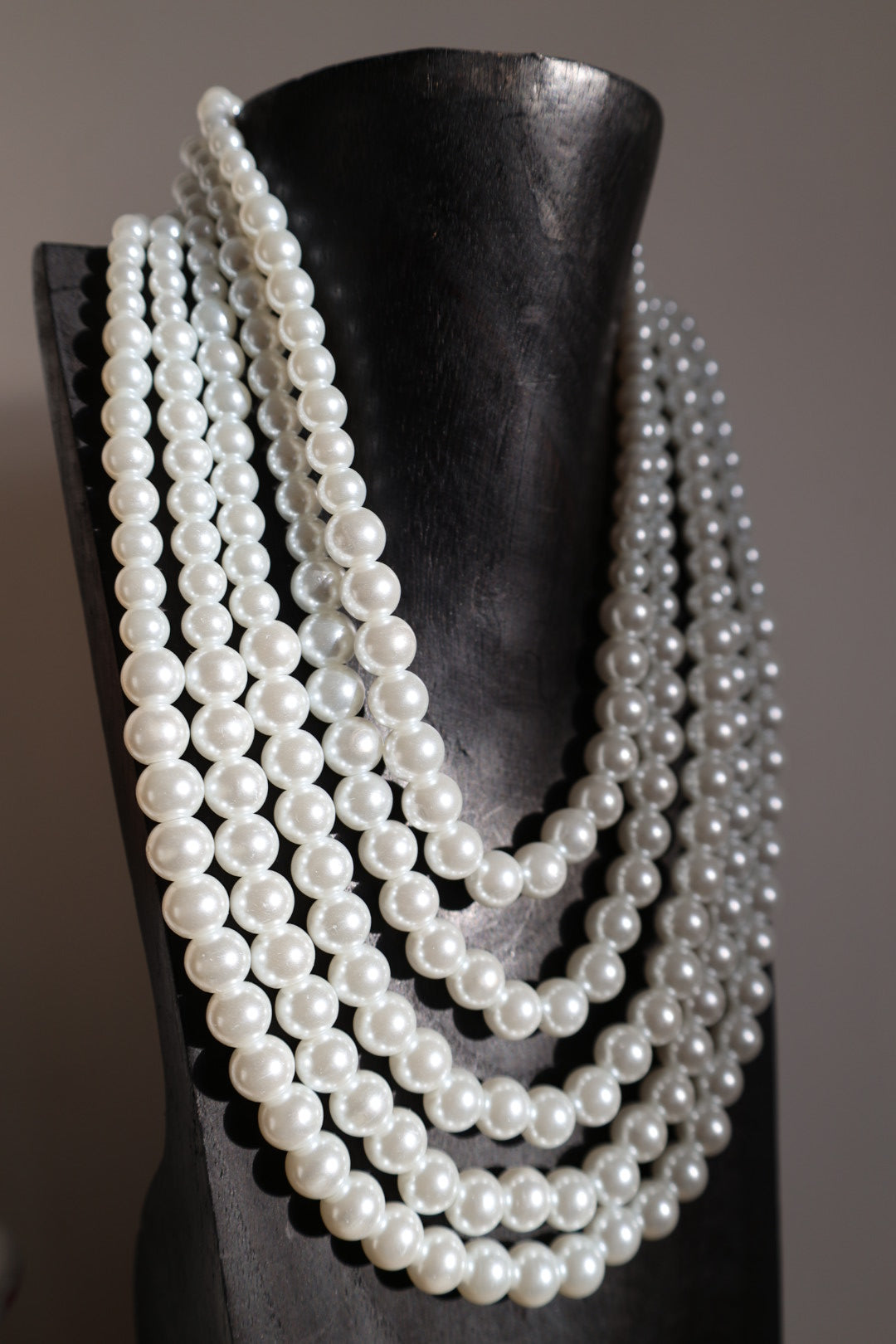 Collier de perles 5 rangs