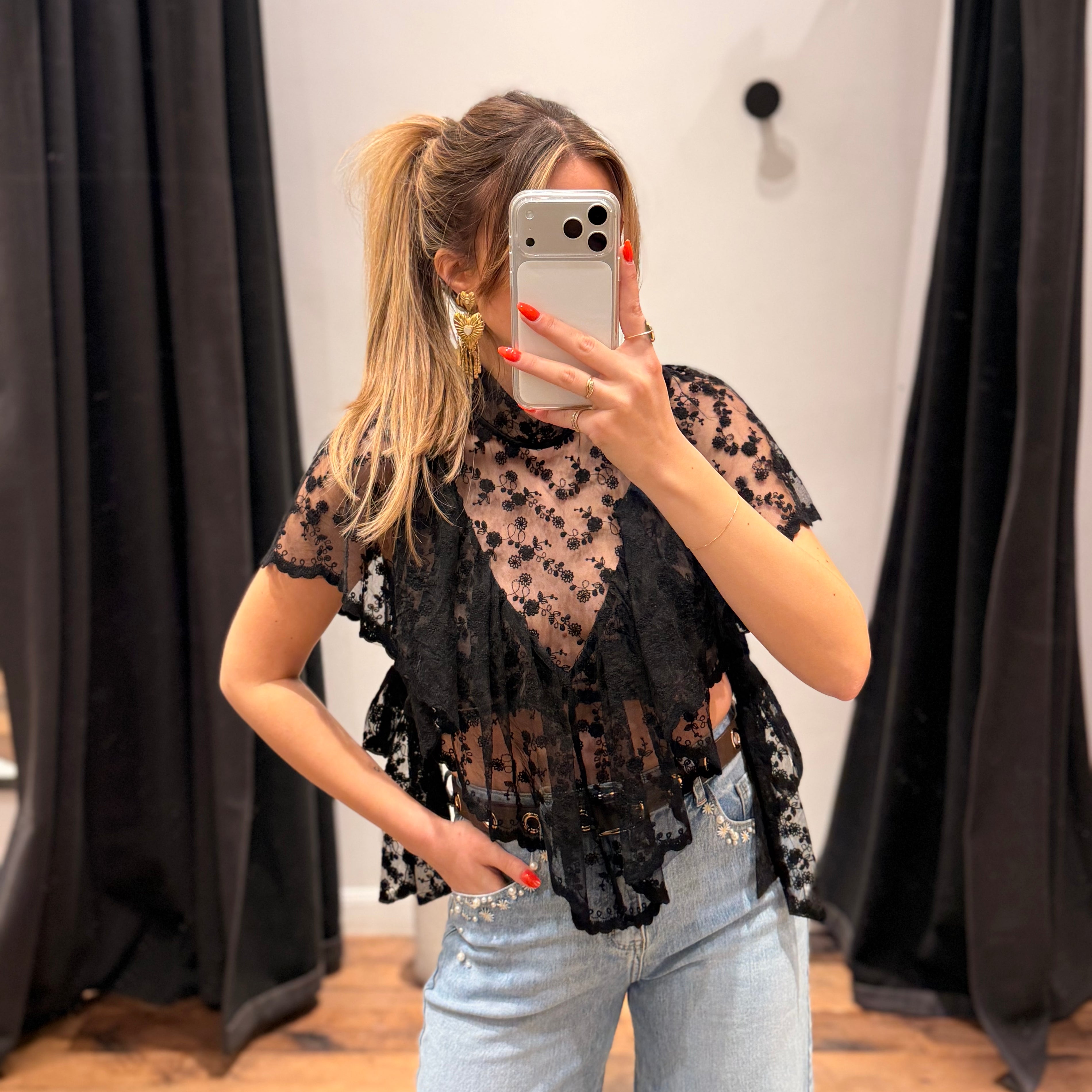 Top dentelle « lovis »