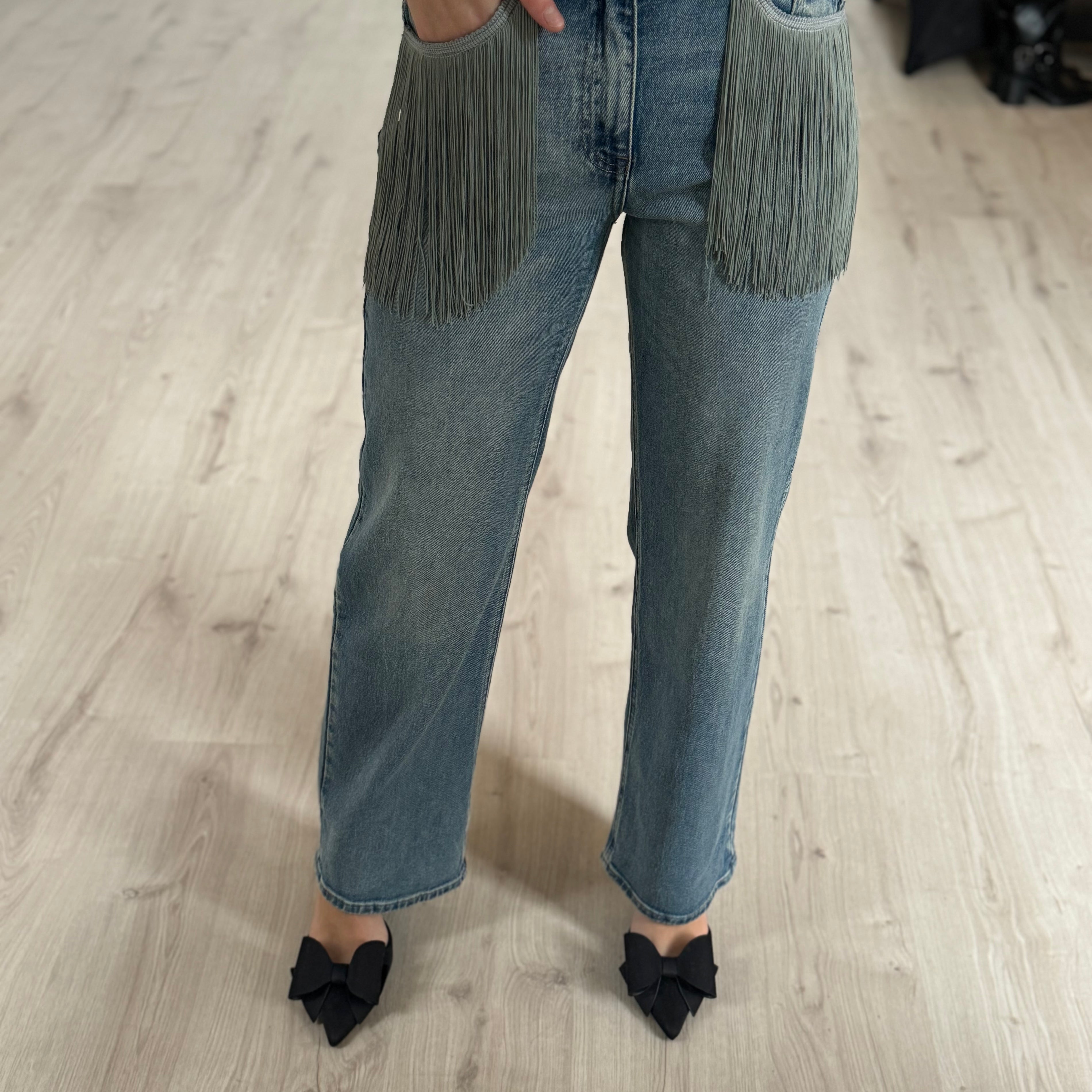 Jeans à franges