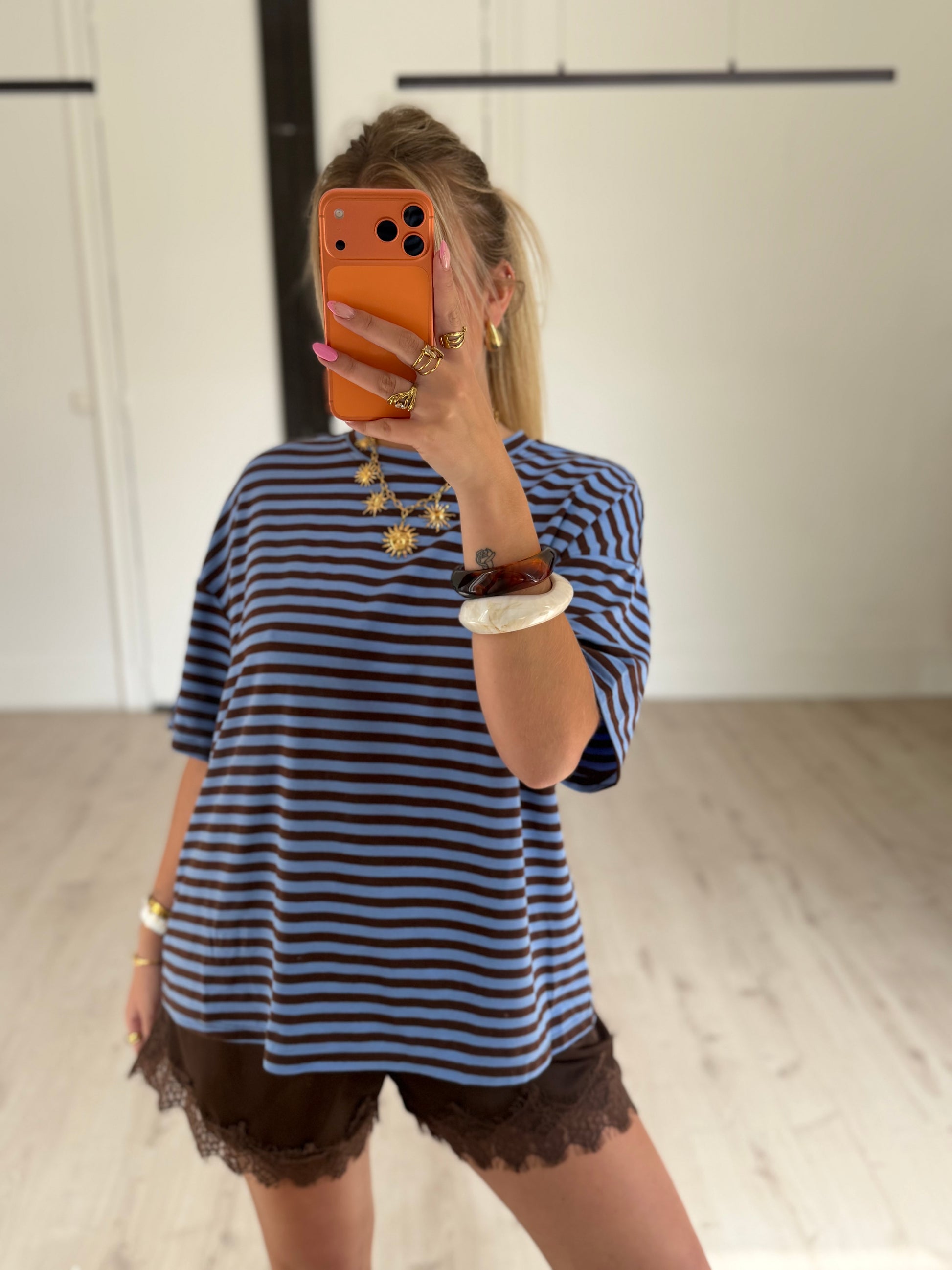 T-shirt marinière Bleu