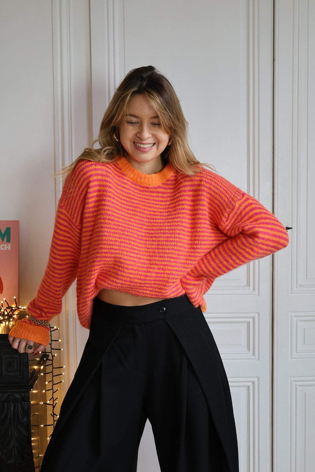 Pull rayé "COLOR"