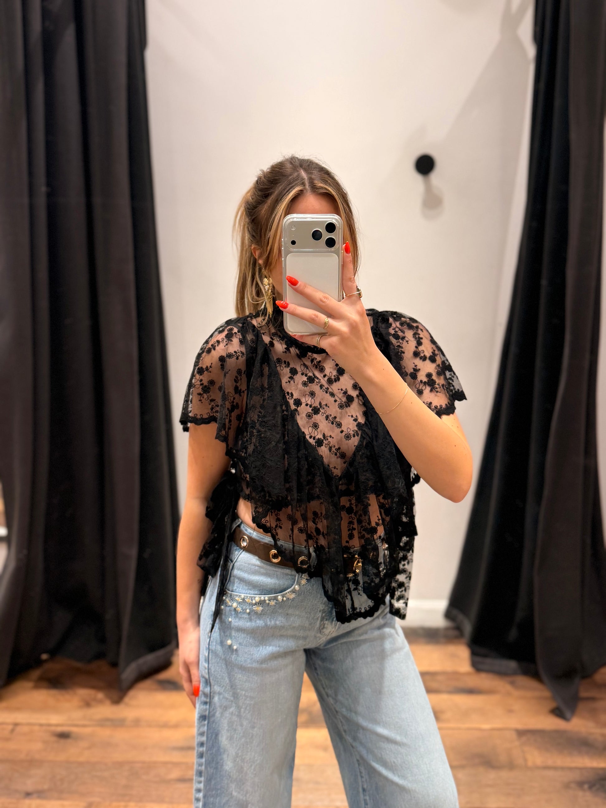 Top dentelle « lovis »