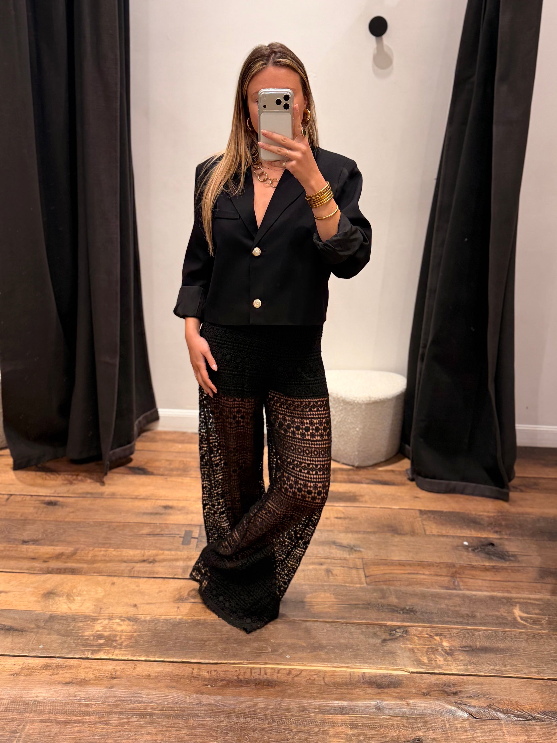 Pantalon « Emma » ajouré