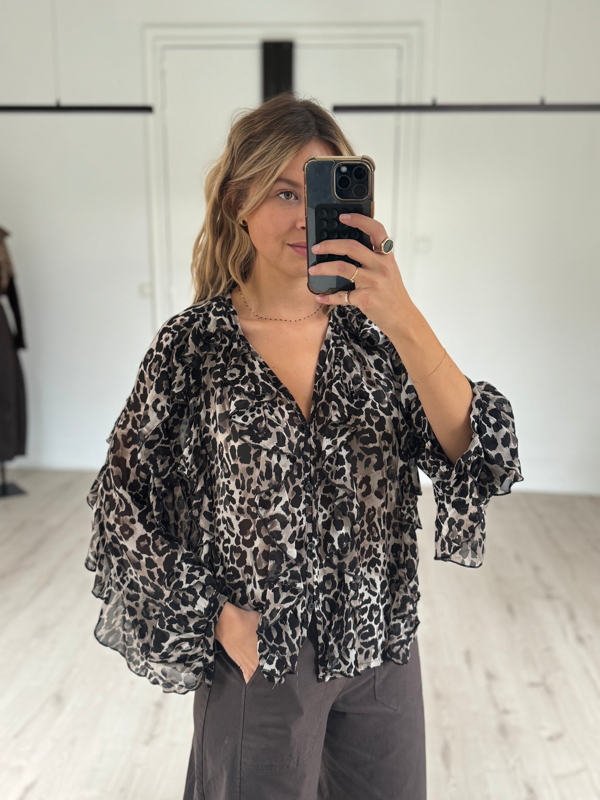 blouse "anna" léopard