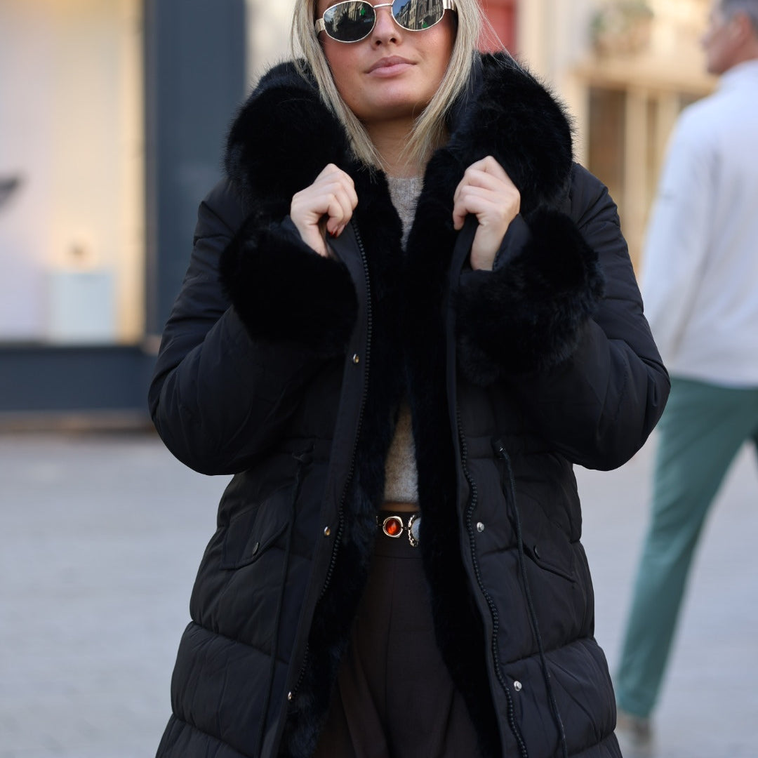 Parka noire « MAYA »