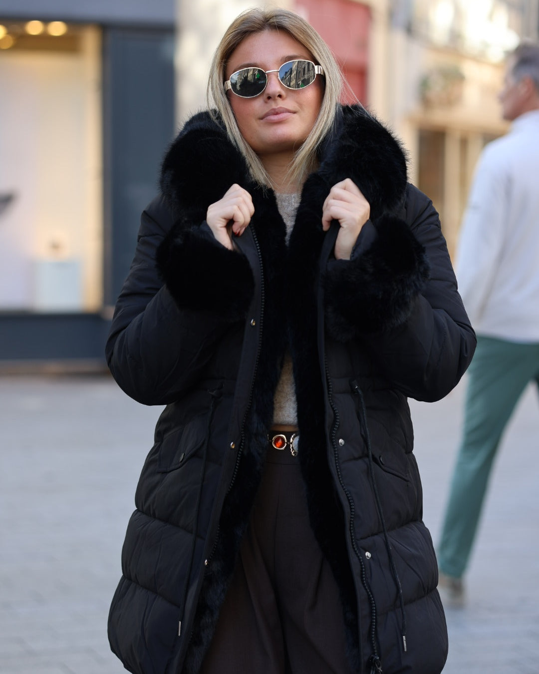 Parka noire « MAYA »