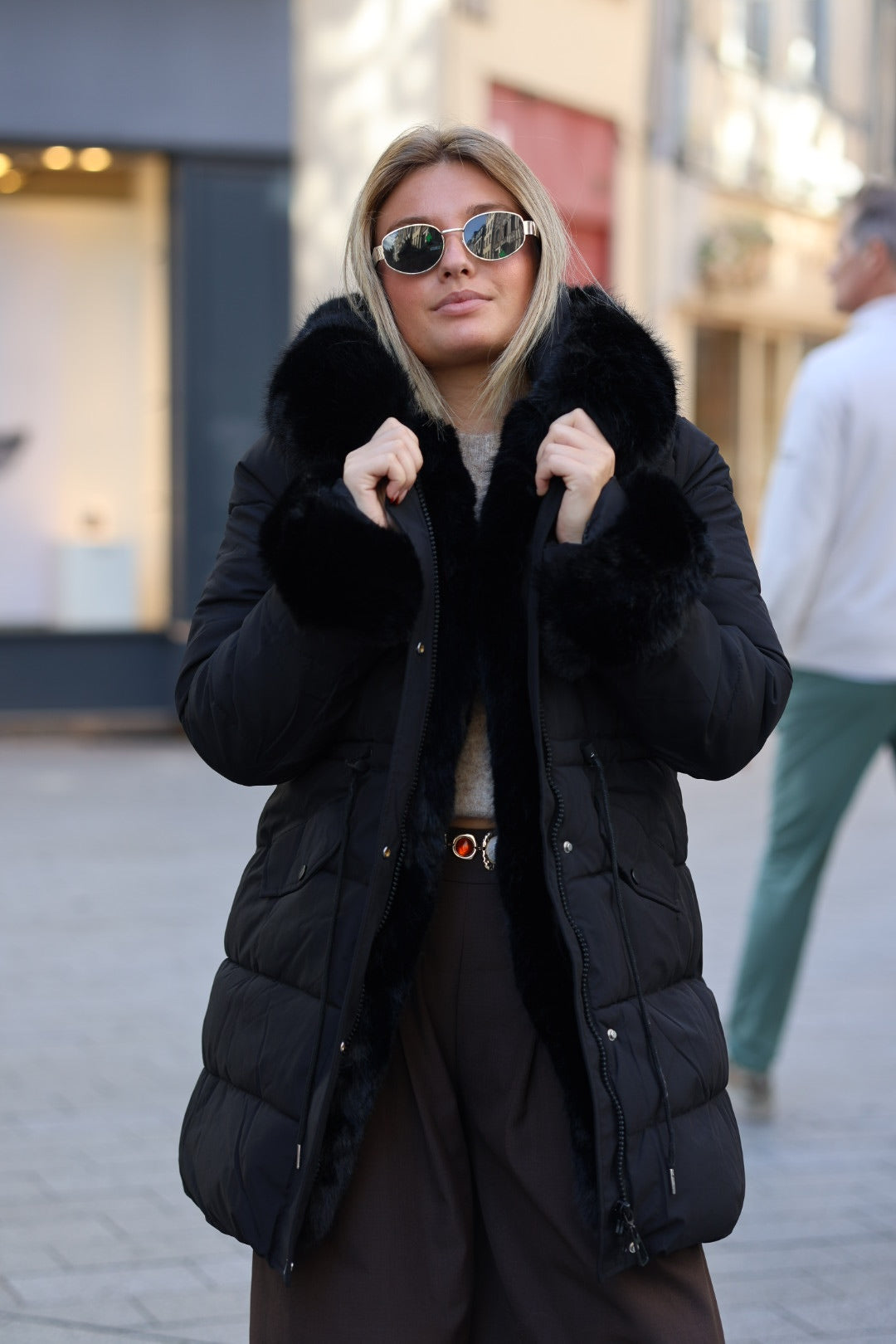 Parka noire « MAYA »