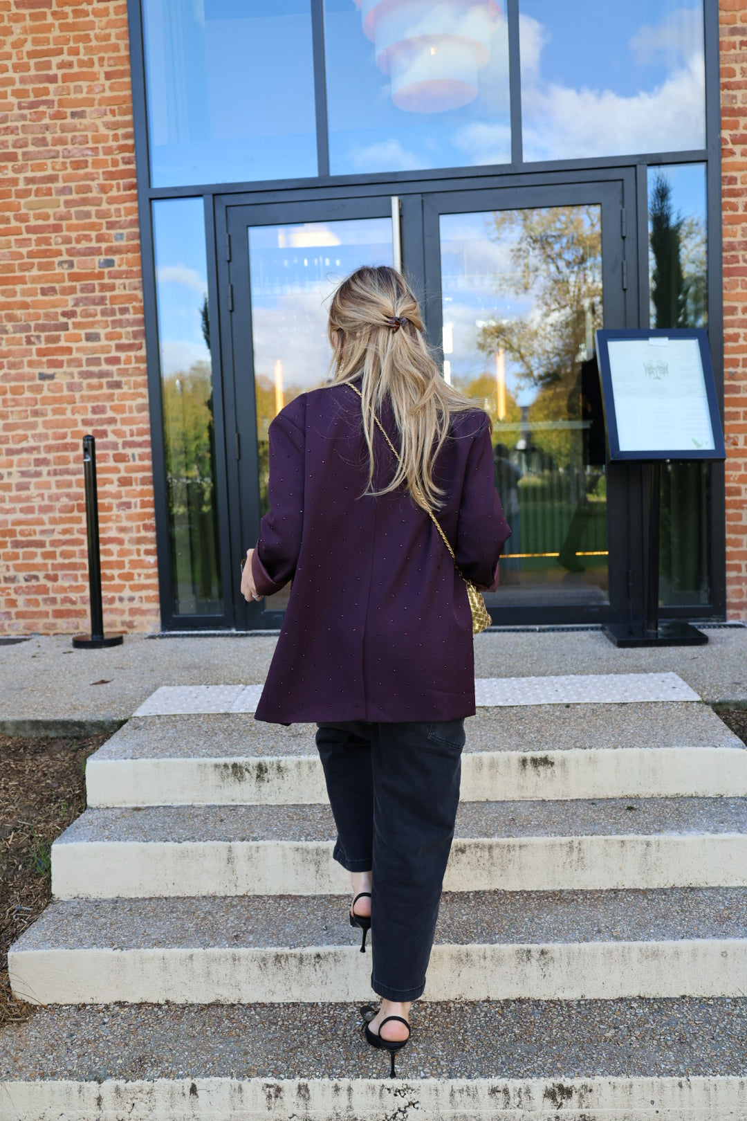 Veste de tailleur à strass