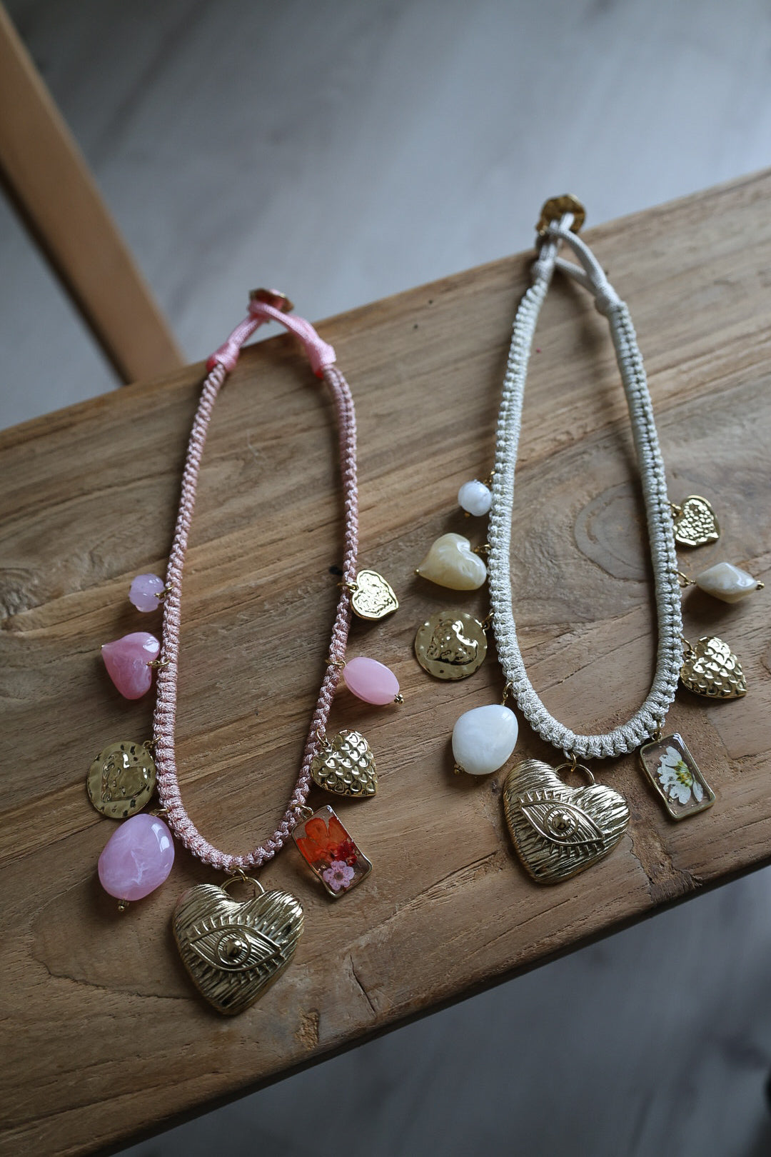 Collier corde pampille