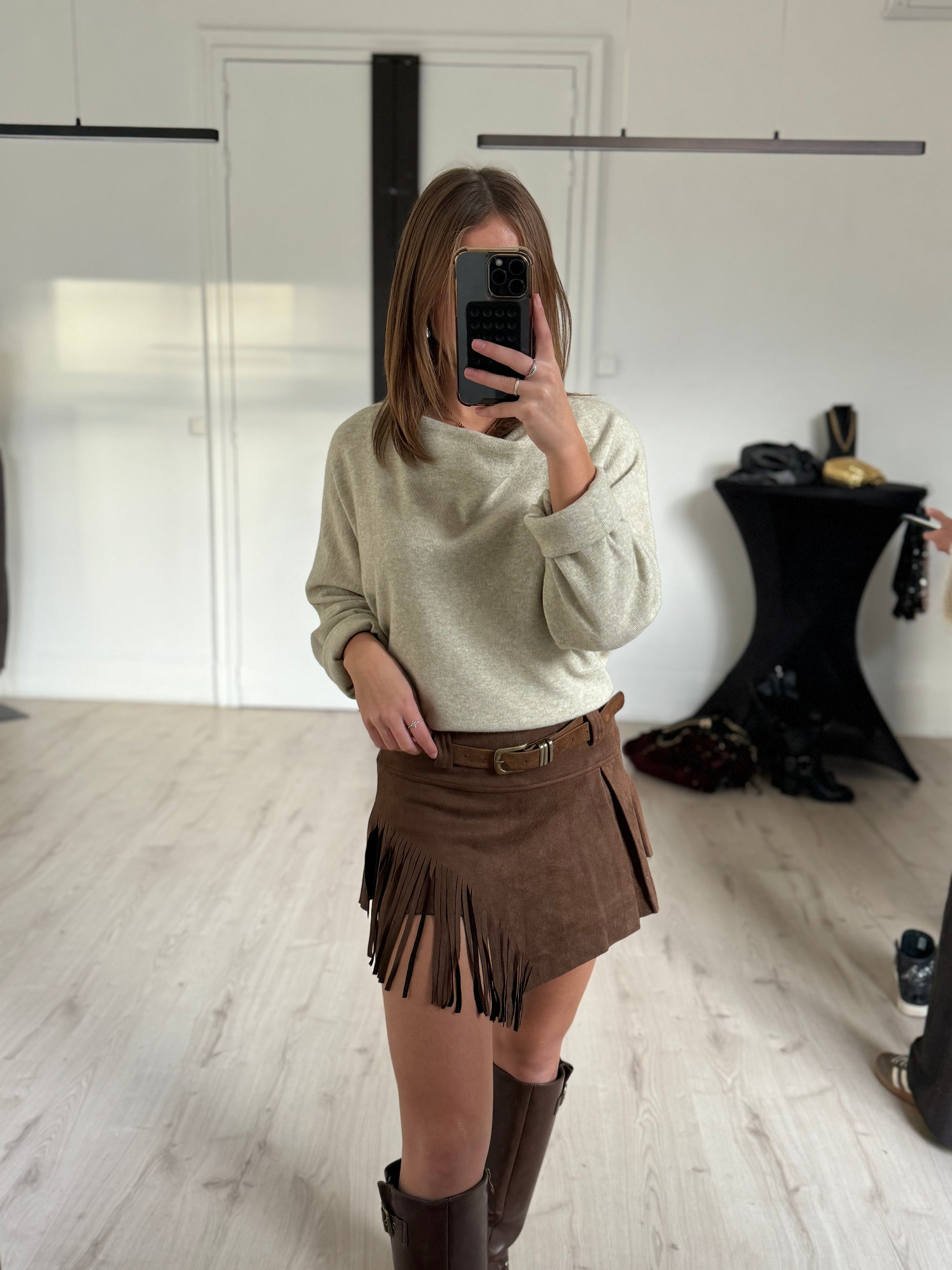 Jupe/short à franges