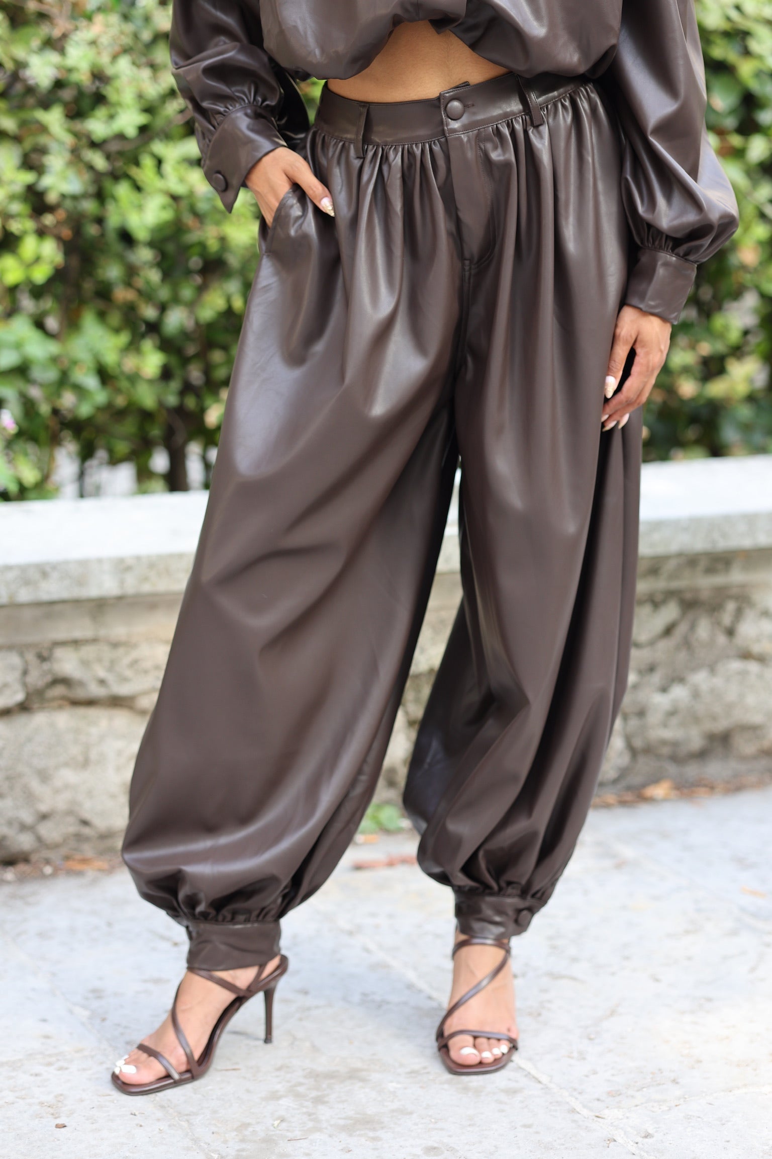 Pantalon ballon choco