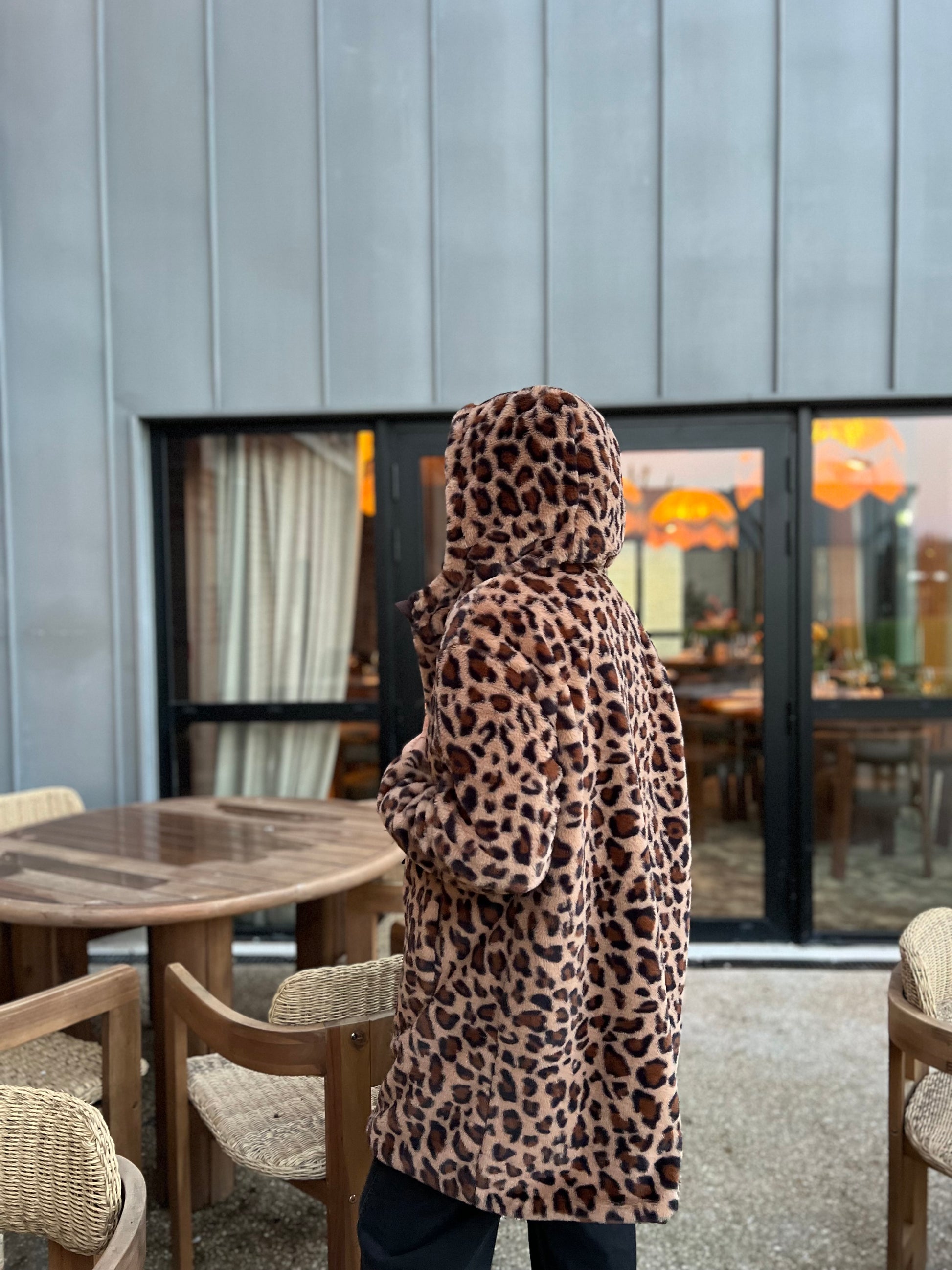 Parka longue réversible