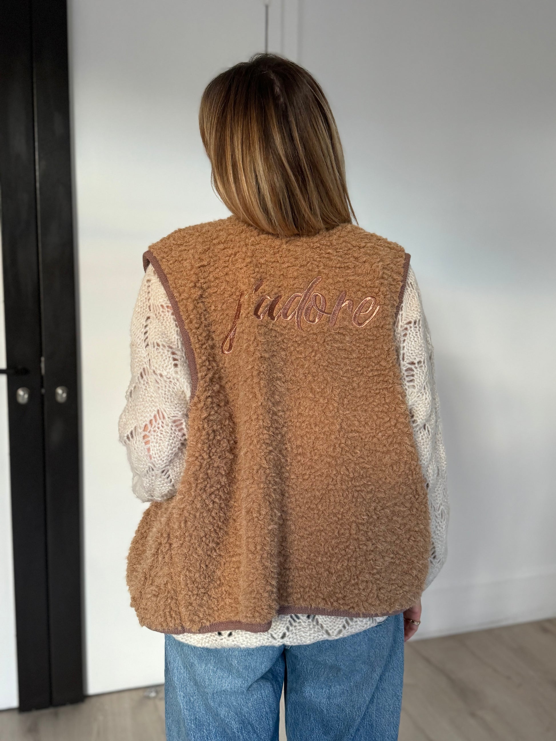 gilet "j'adore"