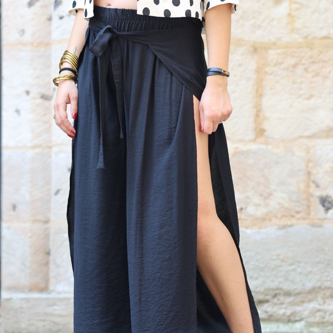 Pantalon fendu