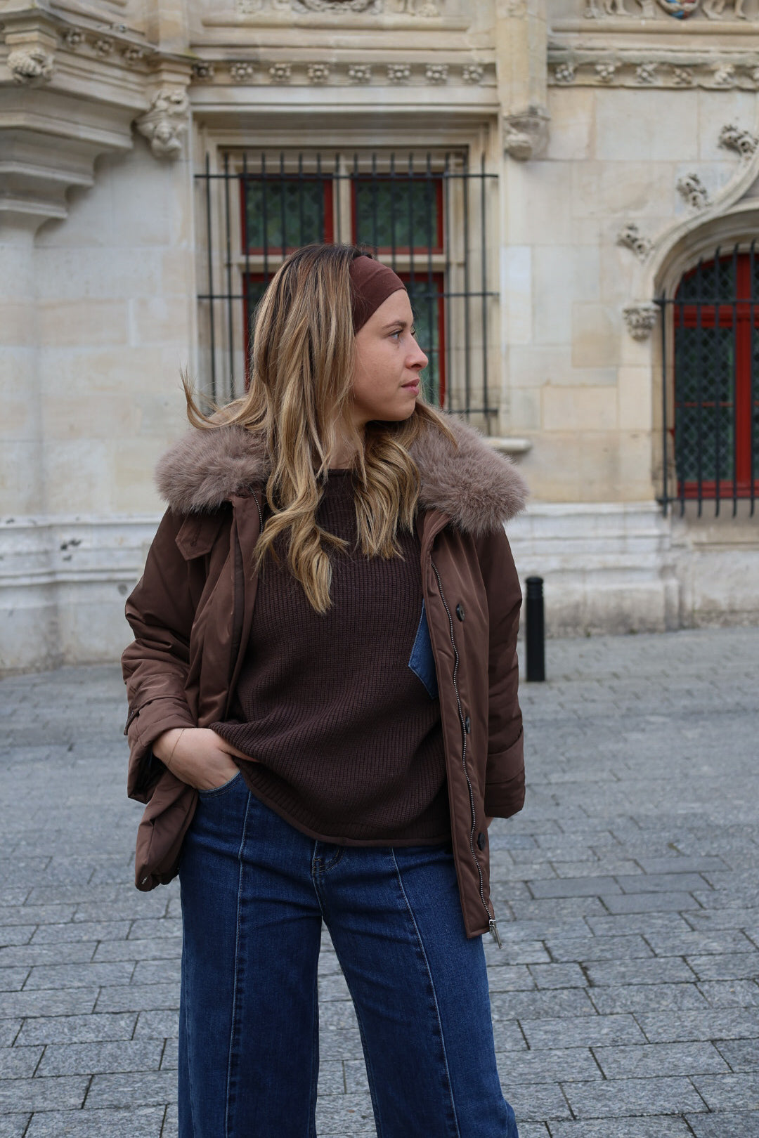 Doudoune "EMY" chocolat