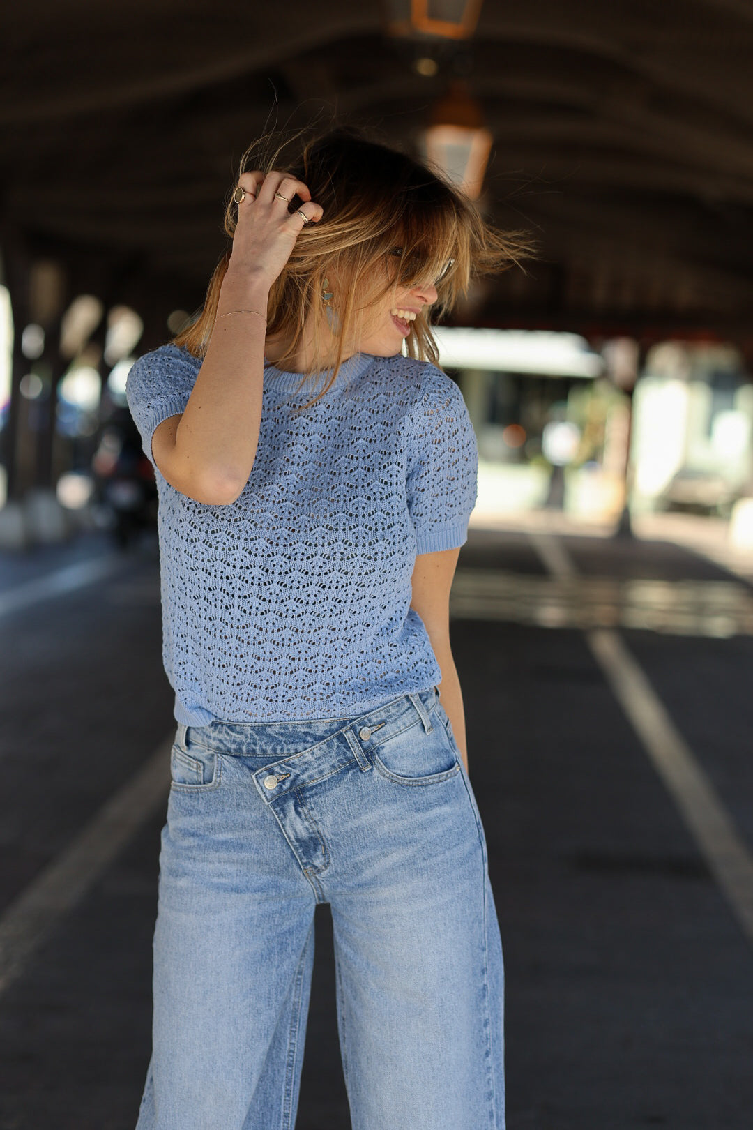 pull ajouré "sunny"