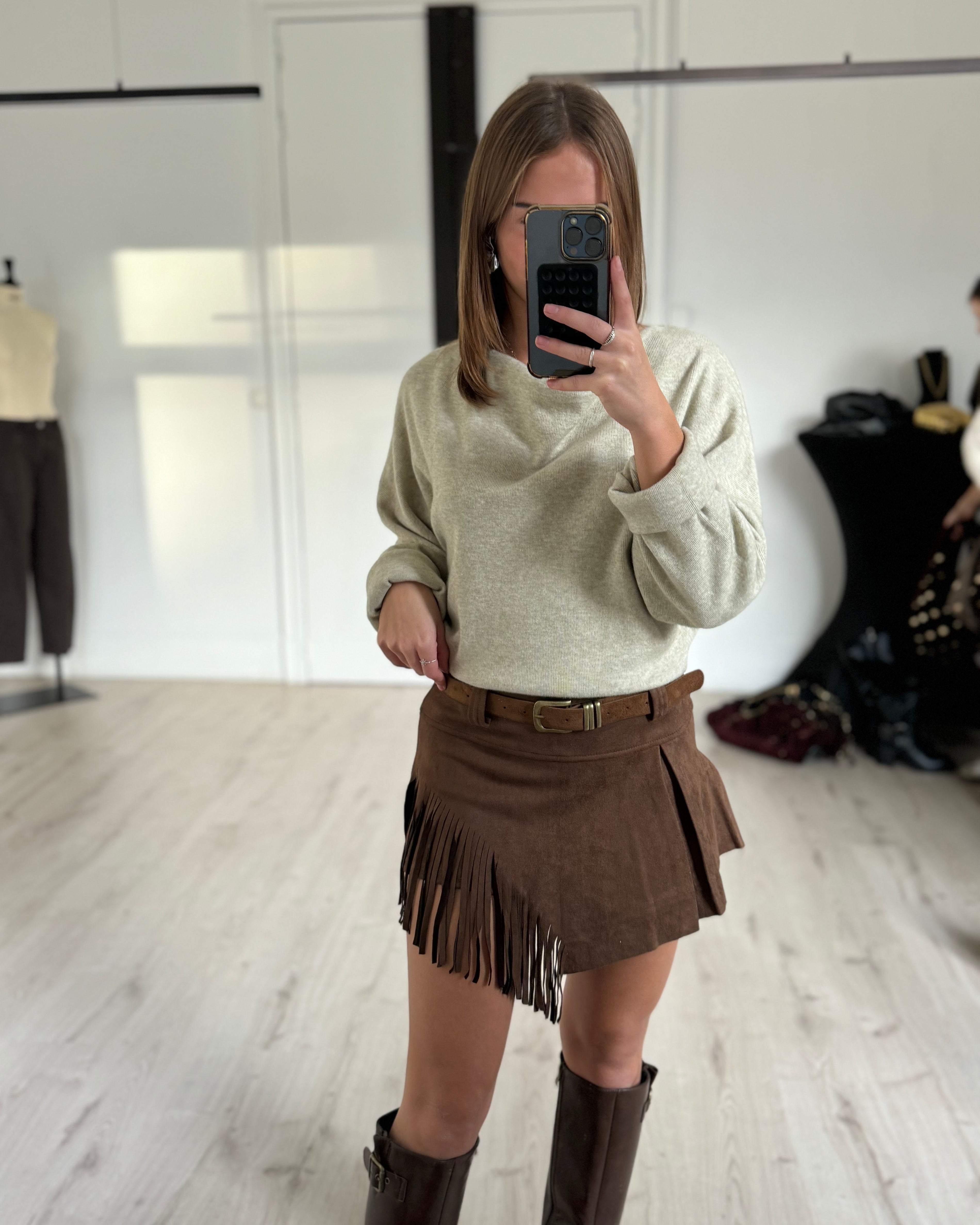 Jupe/short à franges