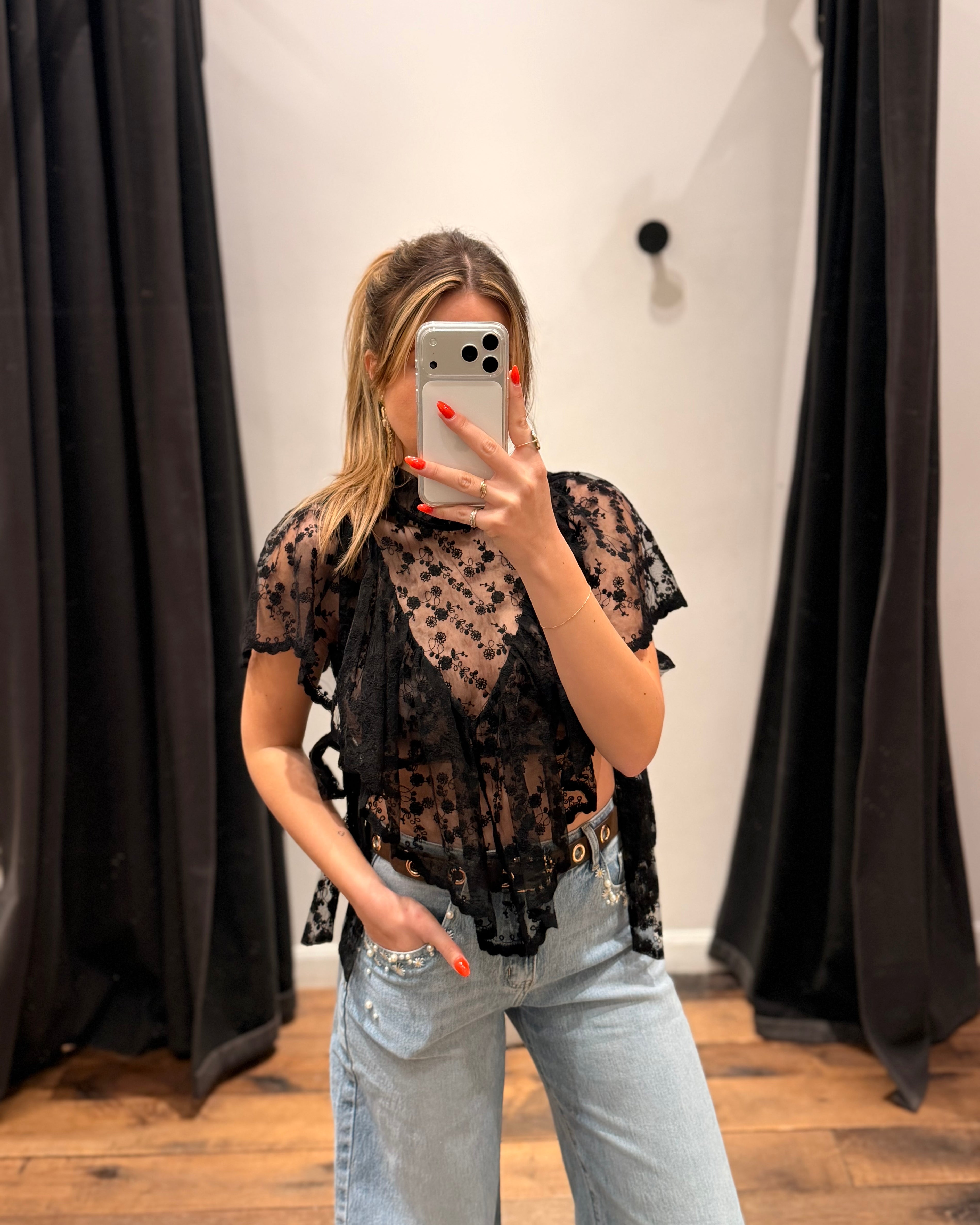 Top dentelle « lovis »