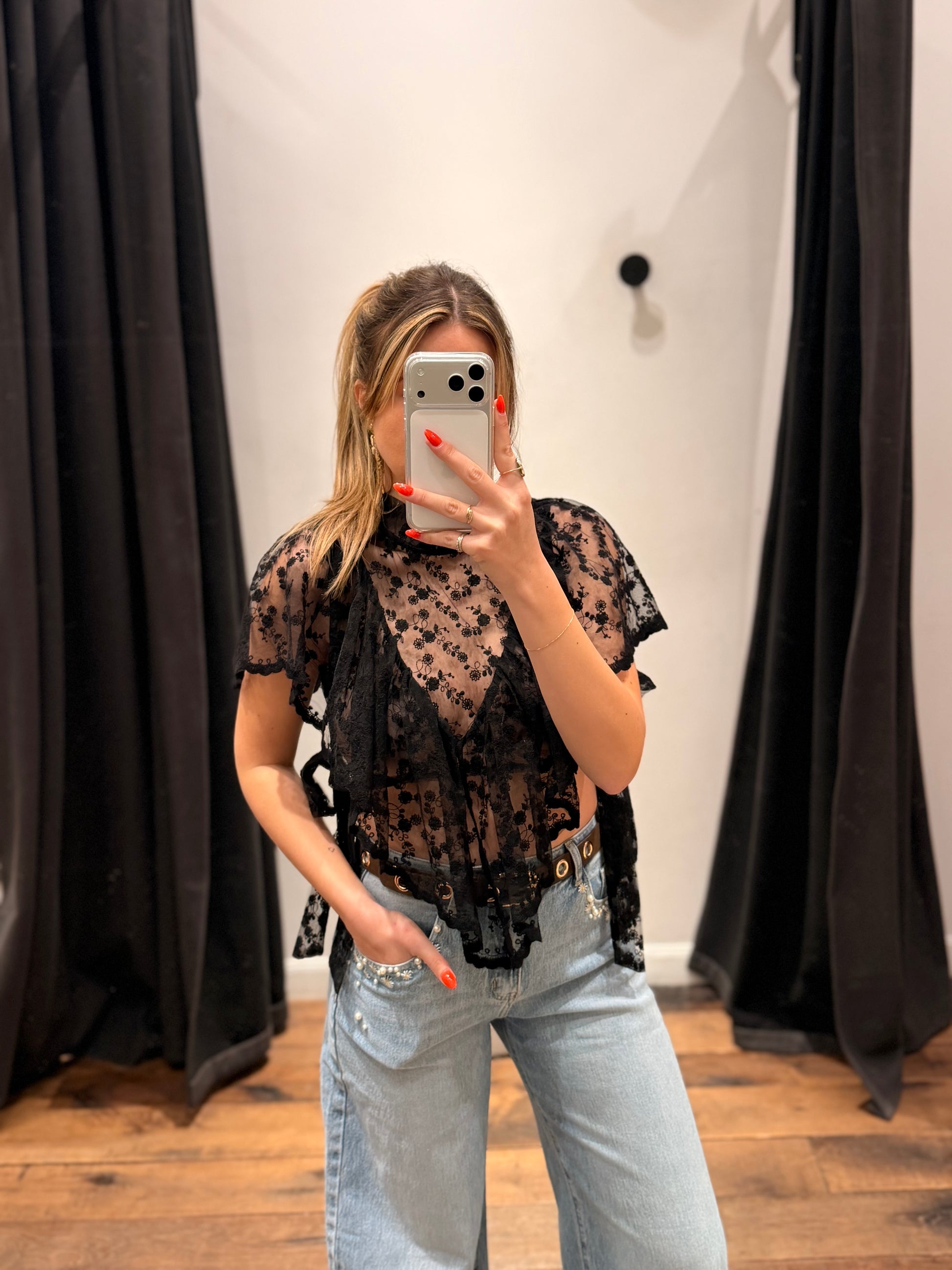 Top dentelle « lovis »