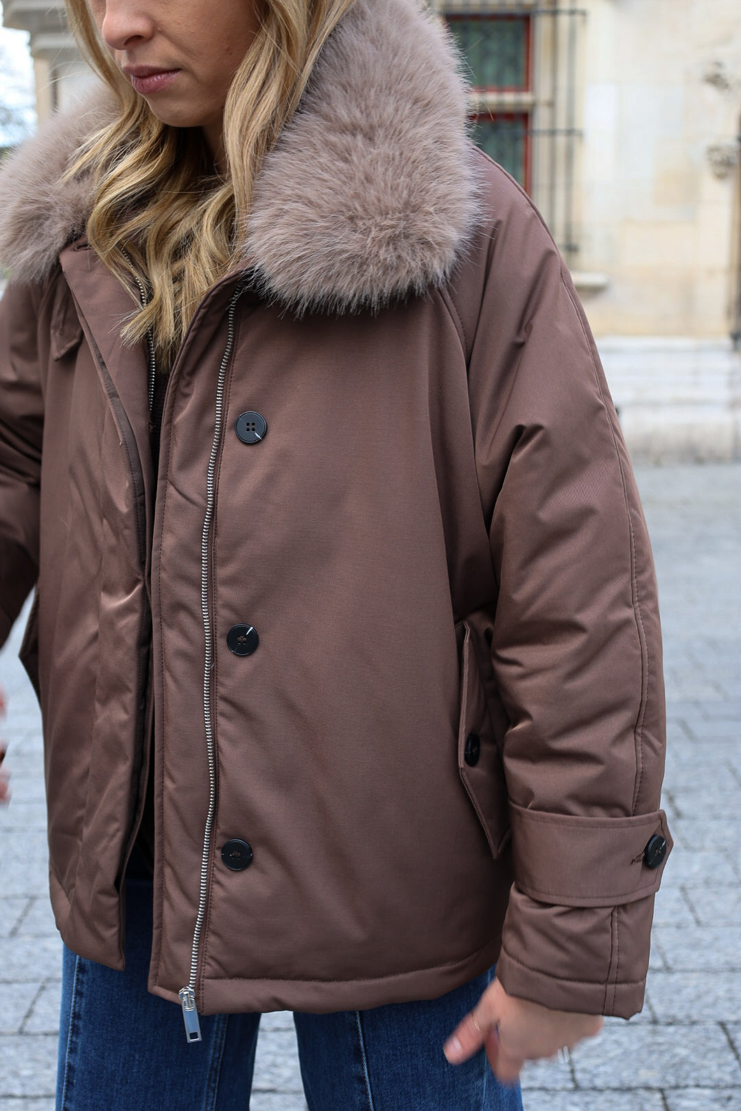 Doudoune "EMY" chocolat