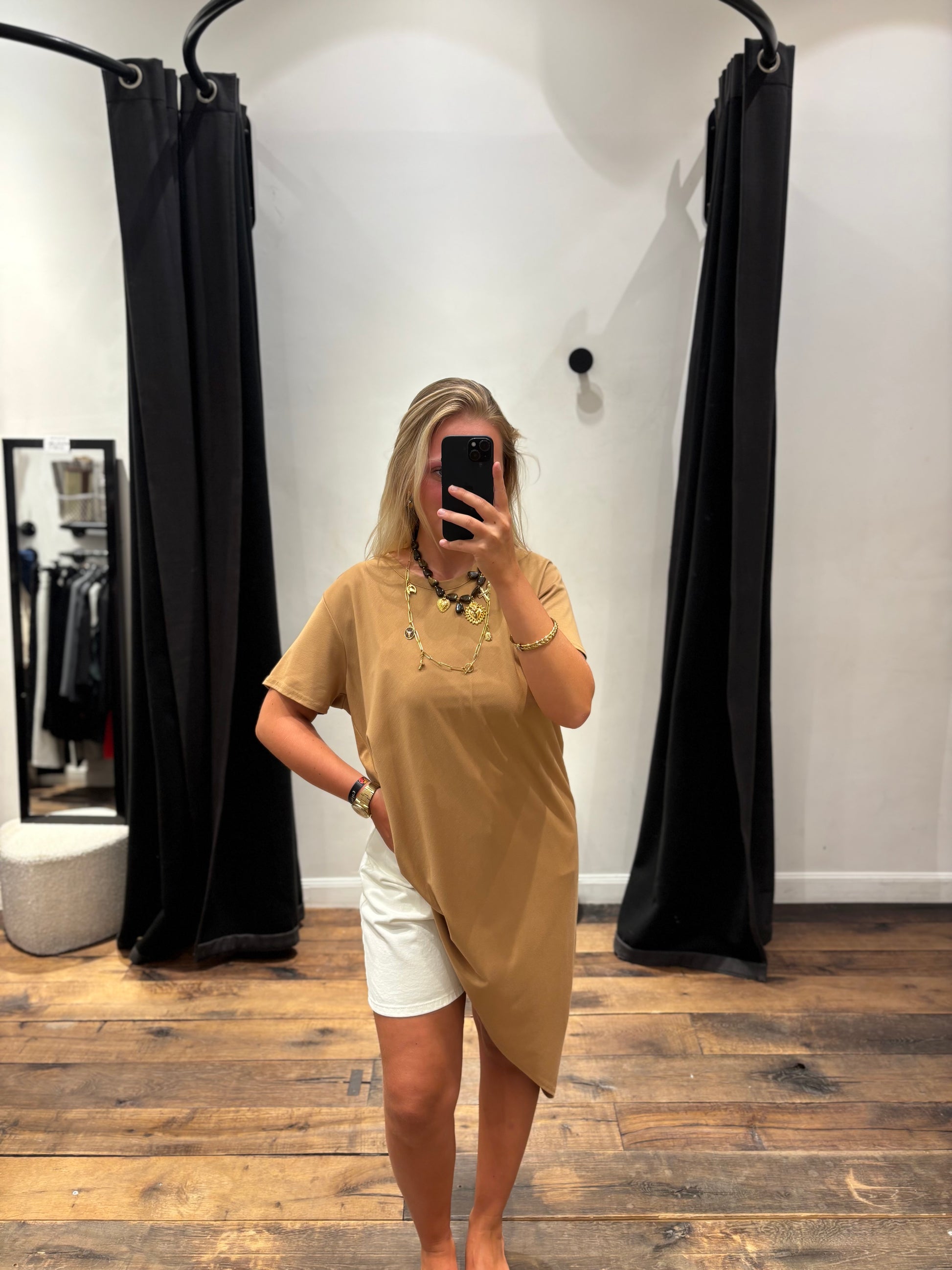 T-shirt asymétrique long