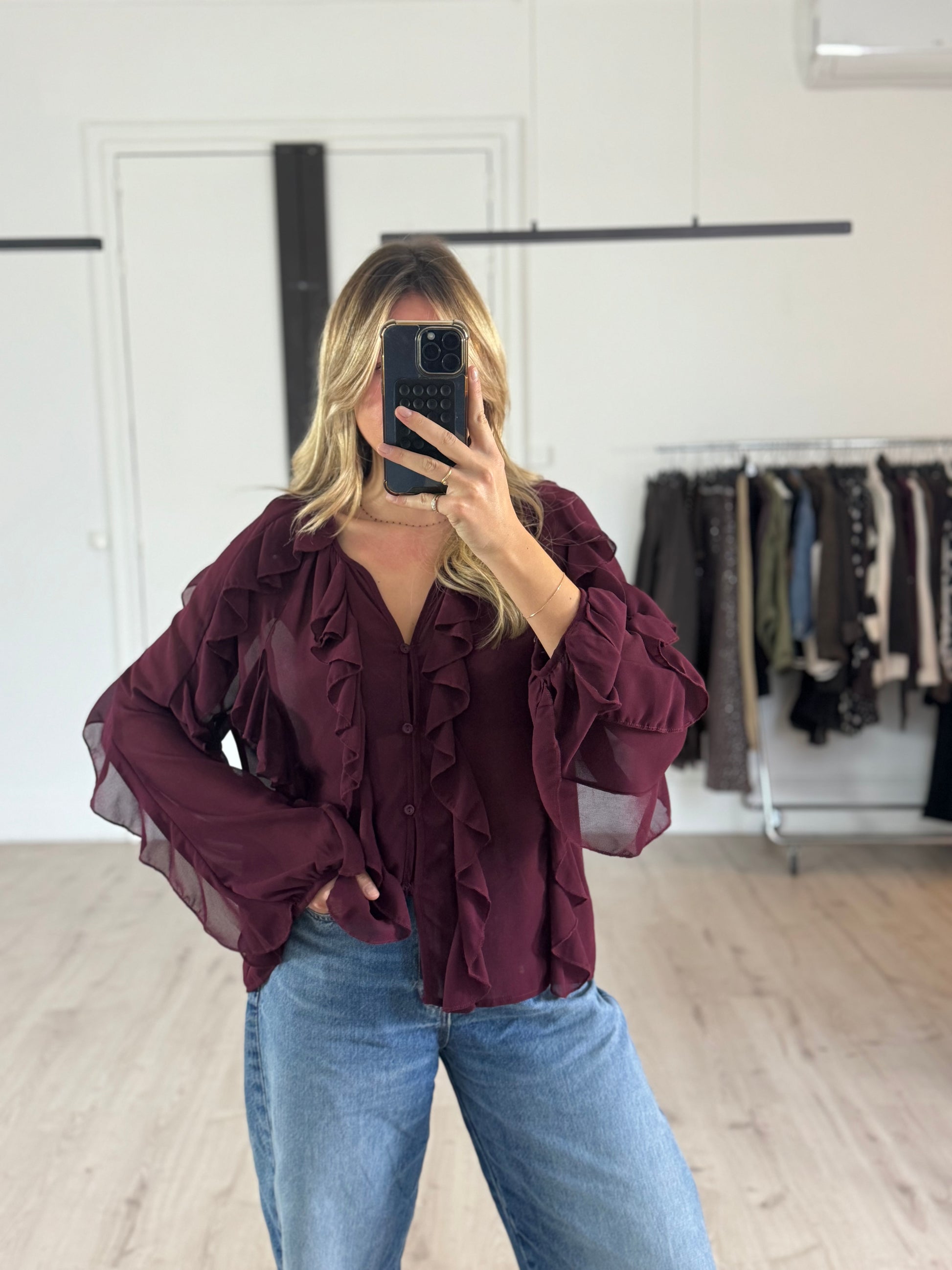 blouse "anna" bordeaux