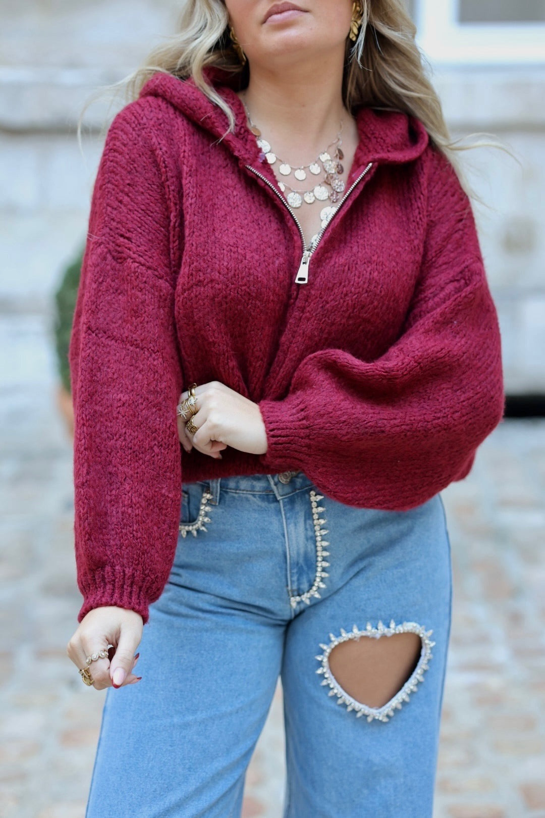 Gilet à capuche
