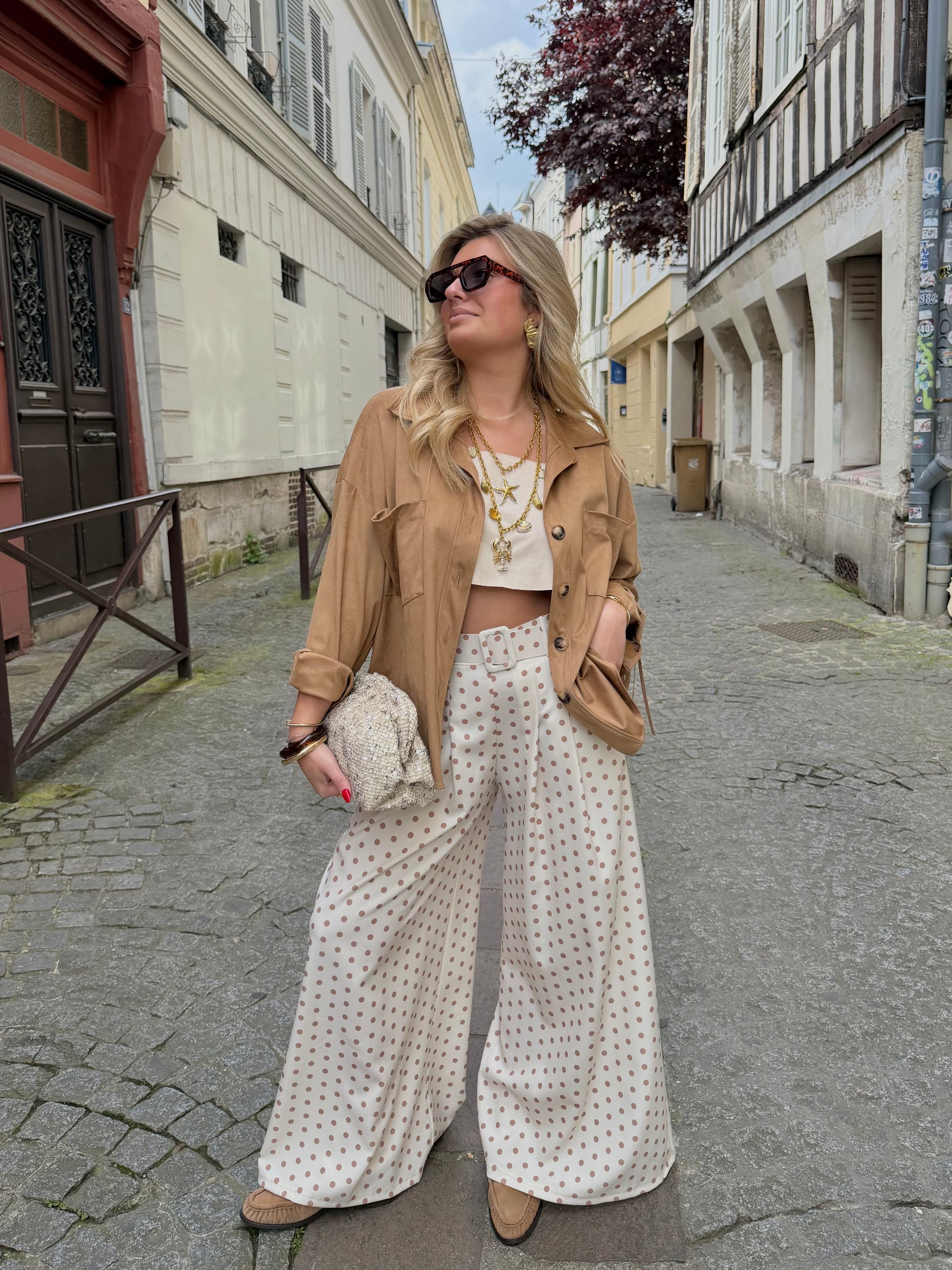 Pantalon de tailleur « PACO » à pois
