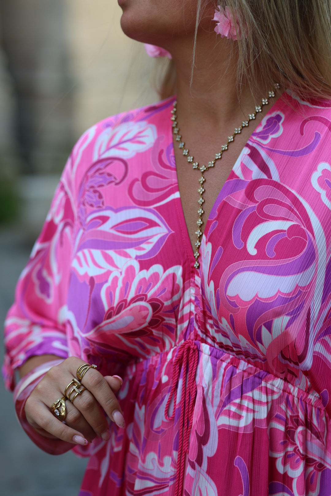 robe rose "millia"