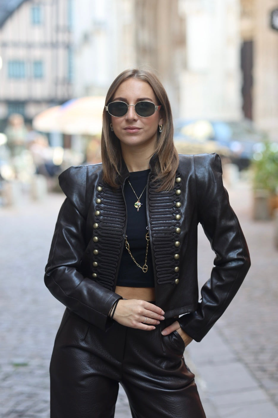 Veste en simili "Victorienne"