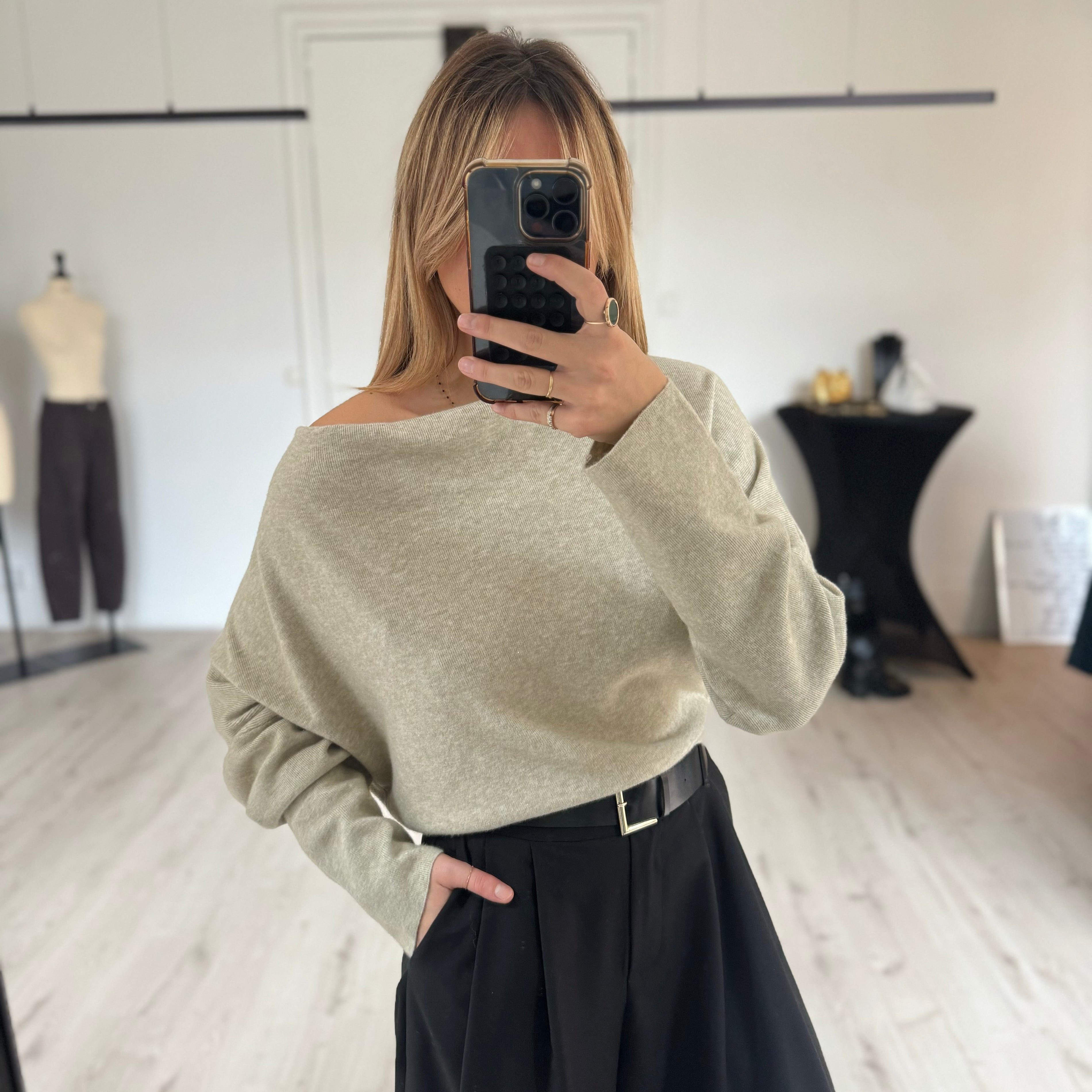 Pull col bénitier