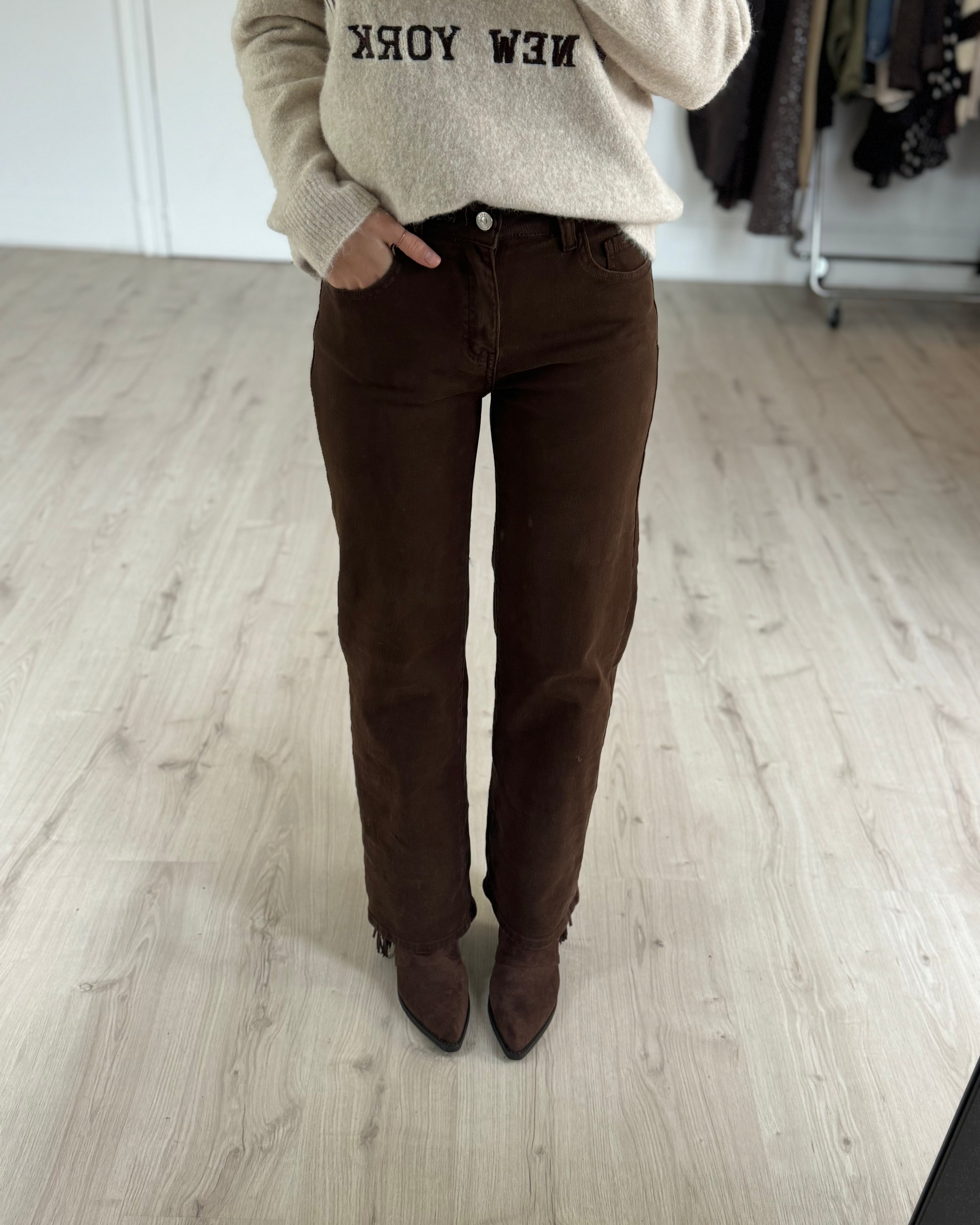 Jeans léopard étoile