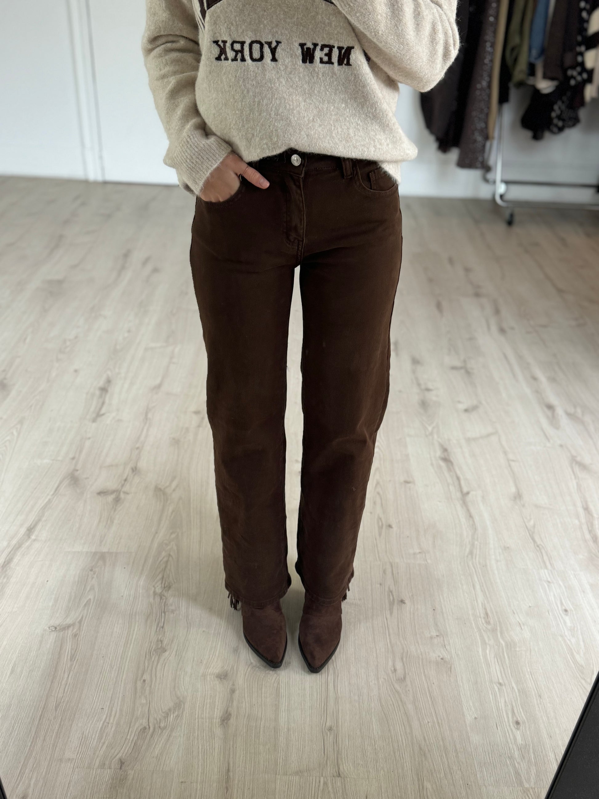 Jeans léopard étoile