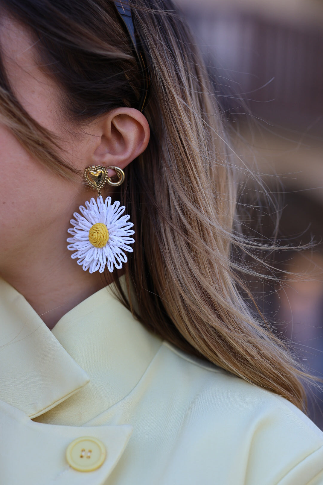 boucles d'oreille fleur