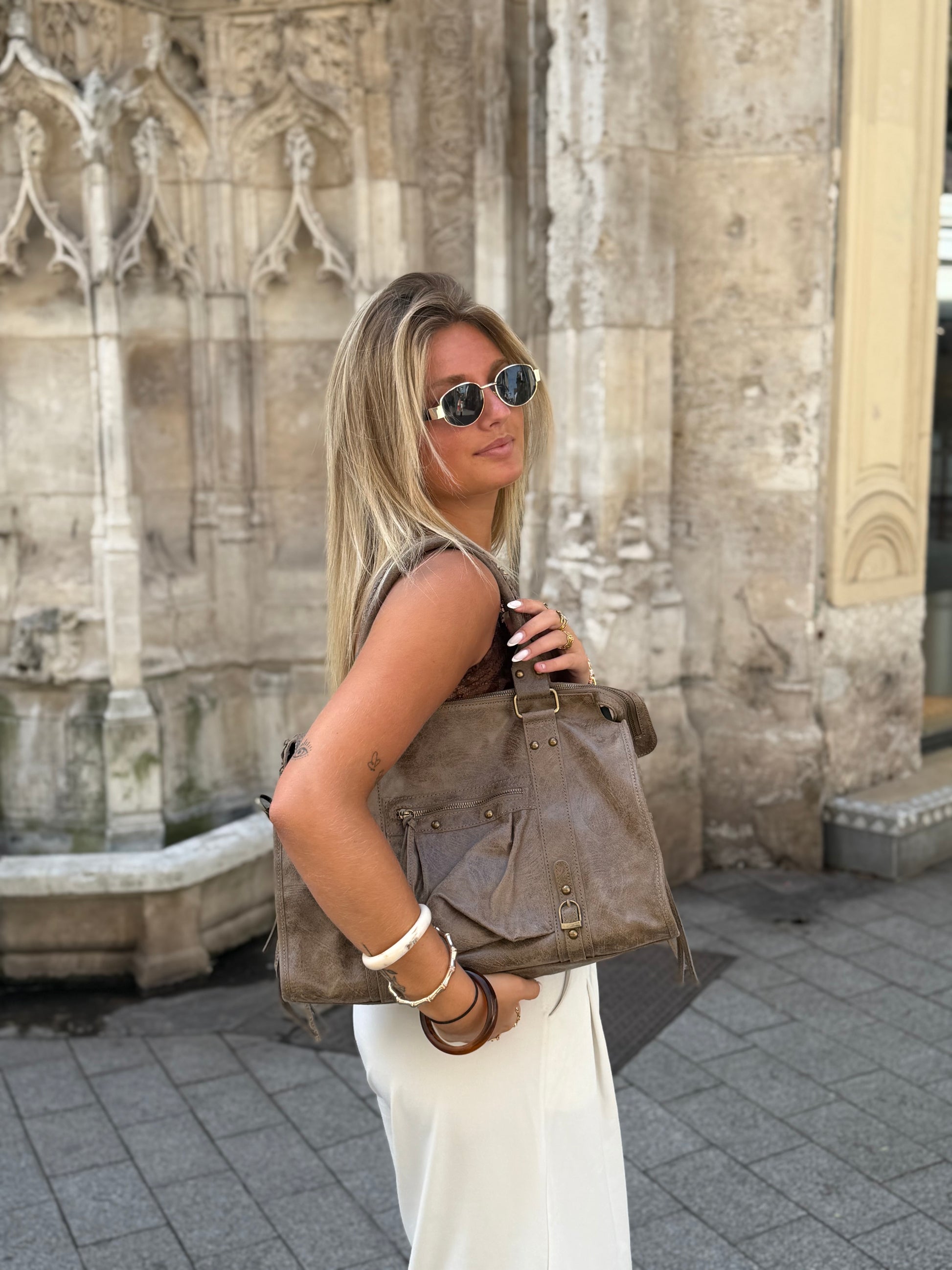 Grand sac MIA kaki daim